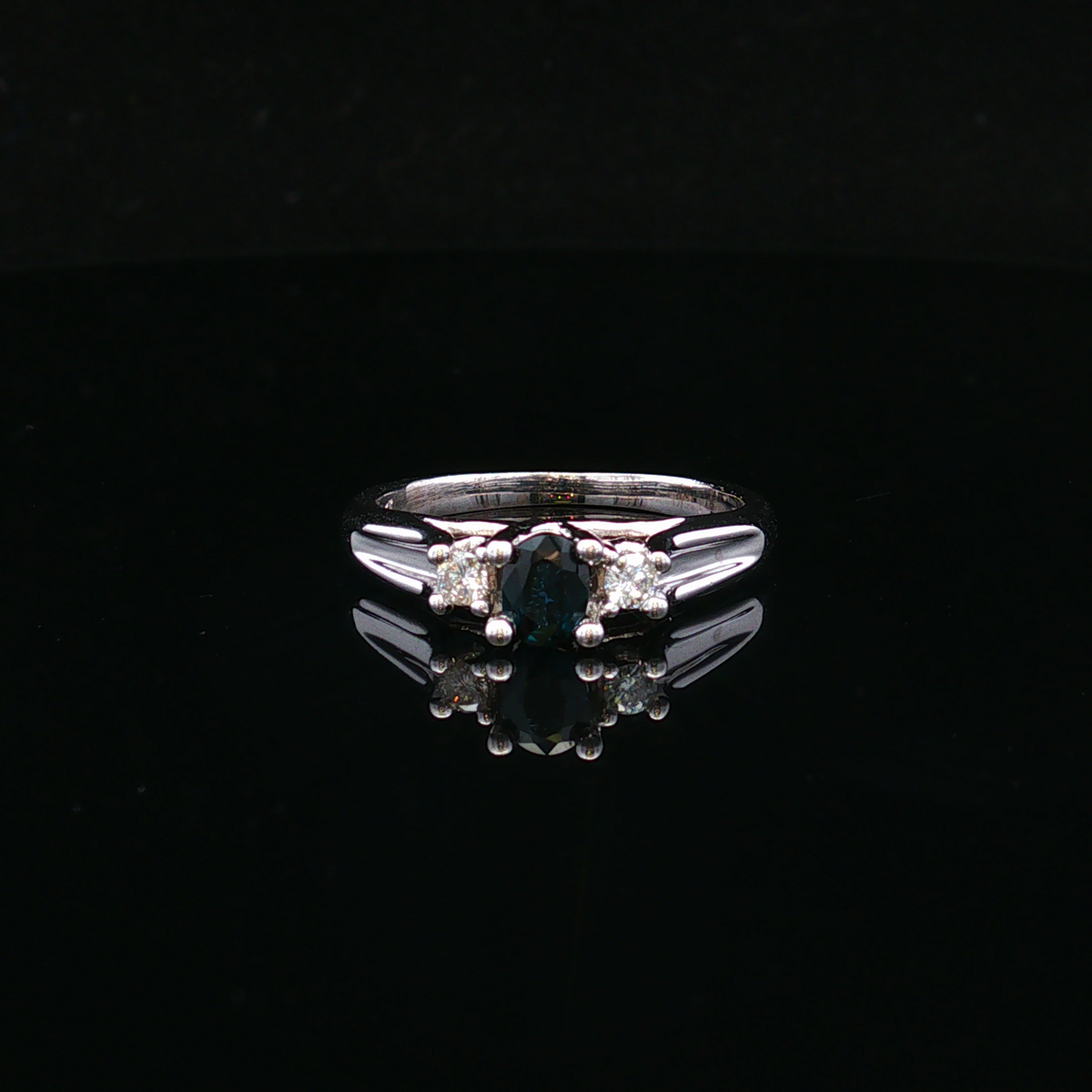 Willowa 10KW .40 CT Sapphire & .20 CTW Diamond Ring