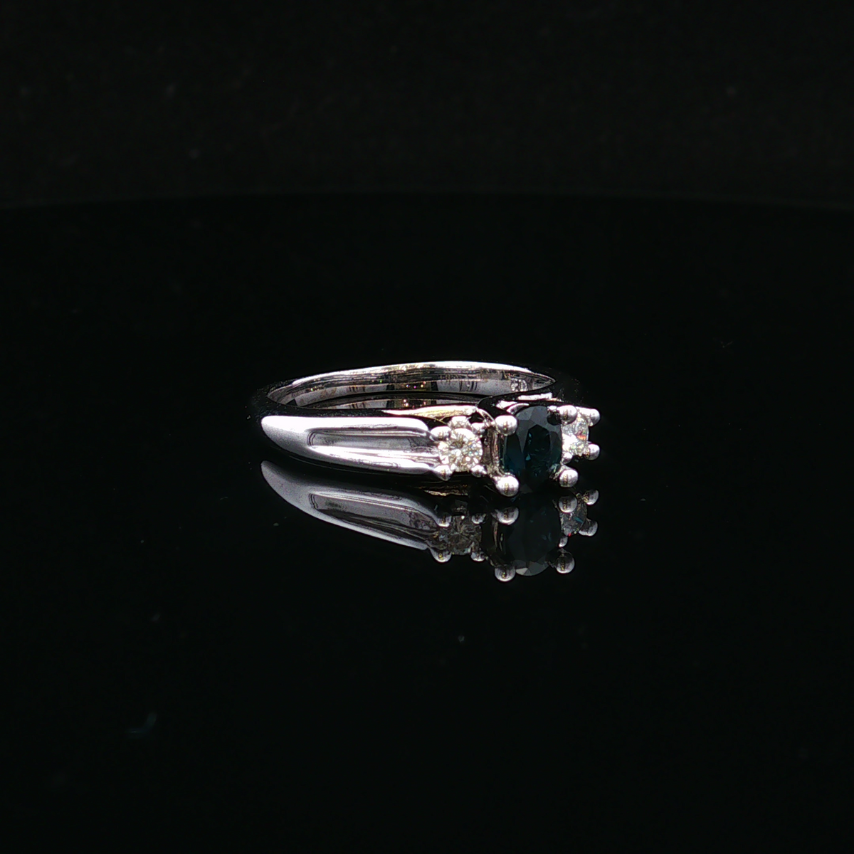 Willowa 10KW .40 CT Sapphire & .20 CTW Diamond Ring
