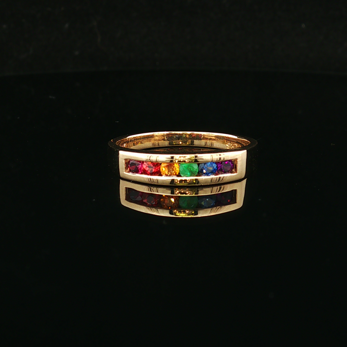 Thealynn 14K Yellow Gold Multi Gemstone Ring