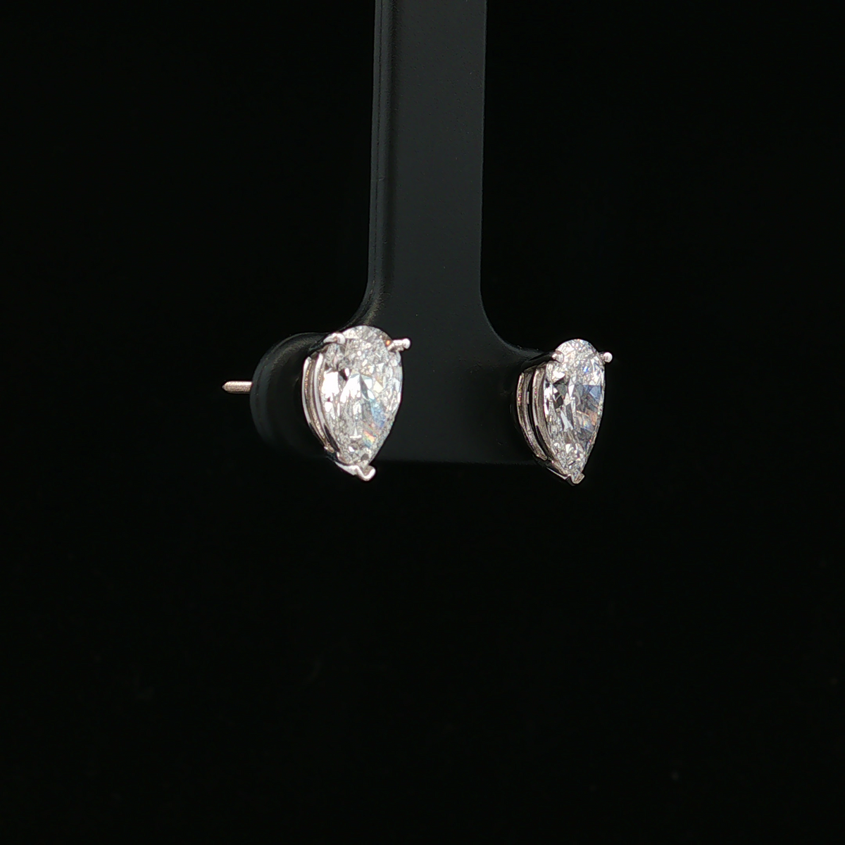 Novalyn 14K White Gold Pear Diamond Stud Earrings