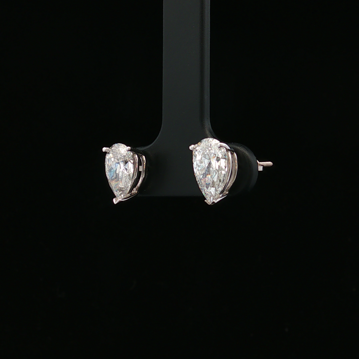 Novalyn 14K White Gold Pear Diamond Stud Earrings