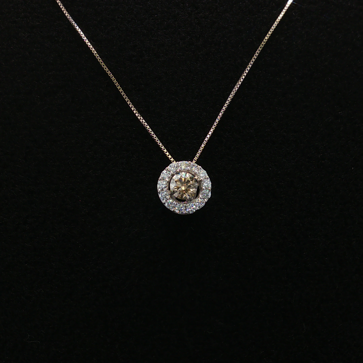 Coralie Le Vian 14K White Gold Chocolate Diamond Necklace