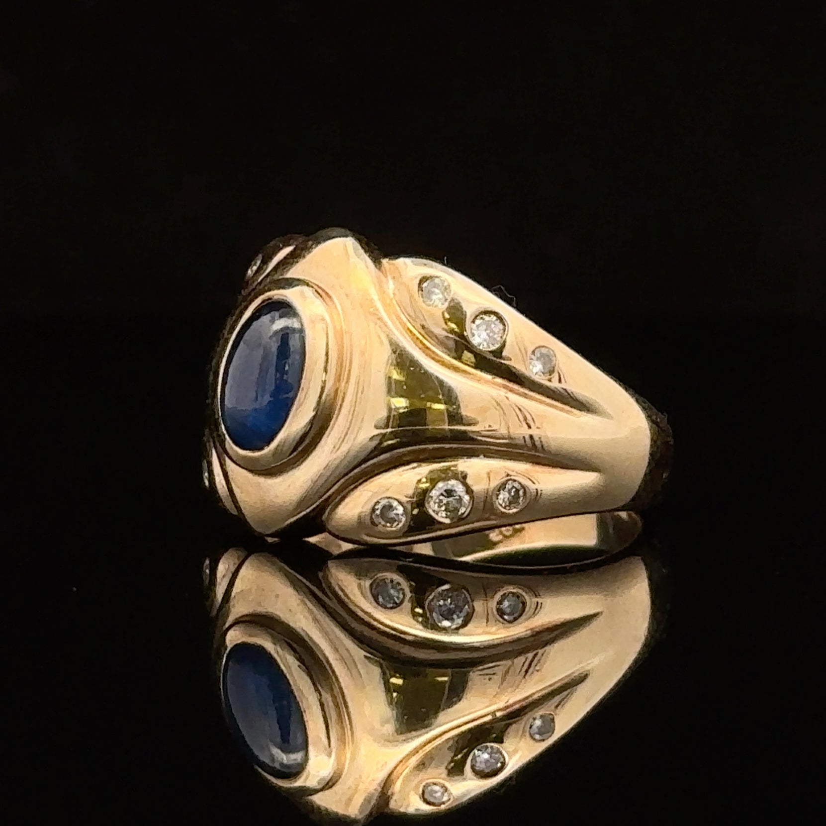 Carter Yellow Gold Art Deco Ring