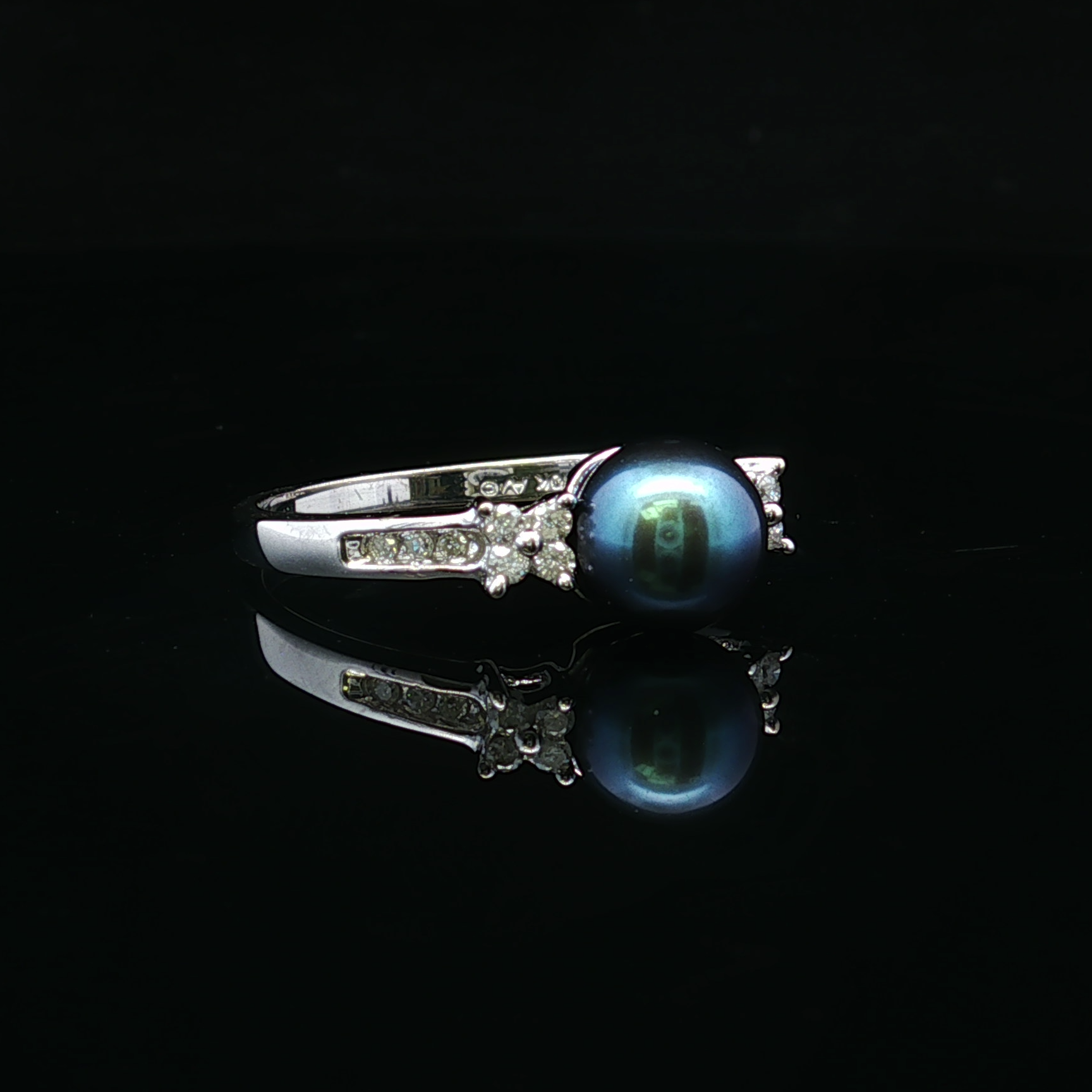 Henrietta Peacock Pearl & Diamond Ring – 10K