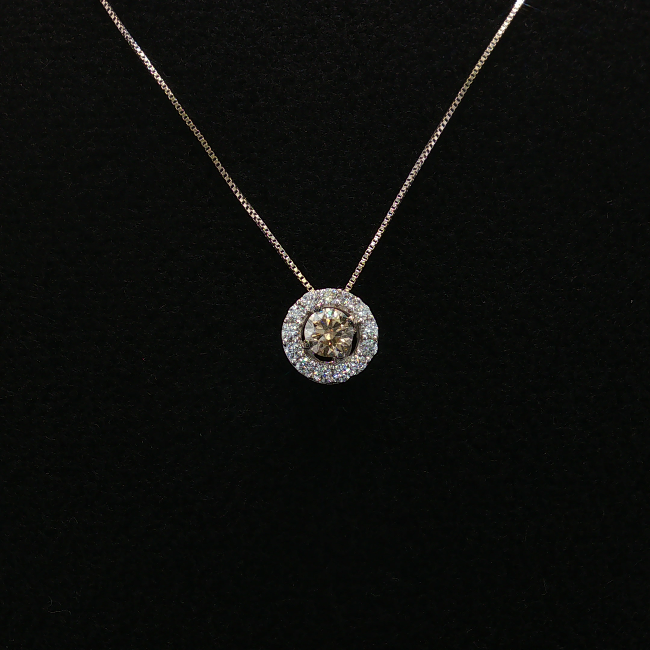 Coralie Le Vian 14K White Gold Chocolate Diamond Necklace