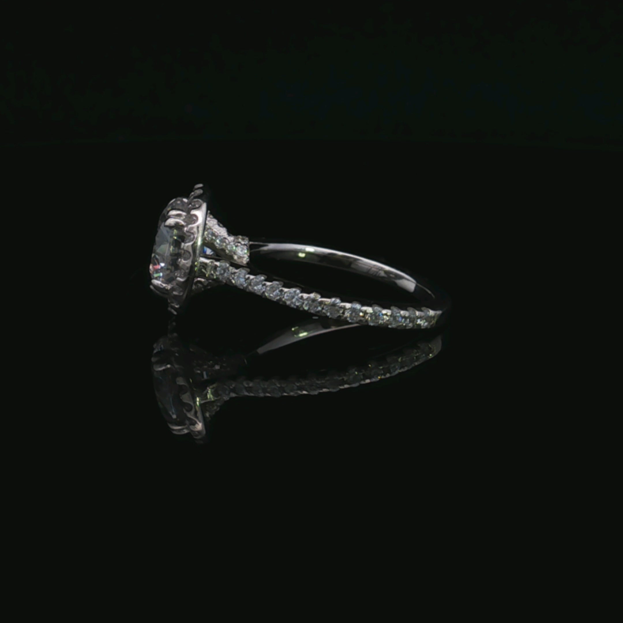 Rosie 14K White Gold 2.04CT Lab Diamond Ring with Accents