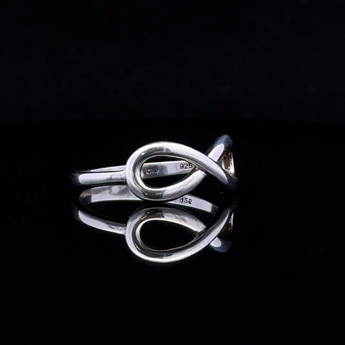 Polished Sterling Silver Infinity Ring