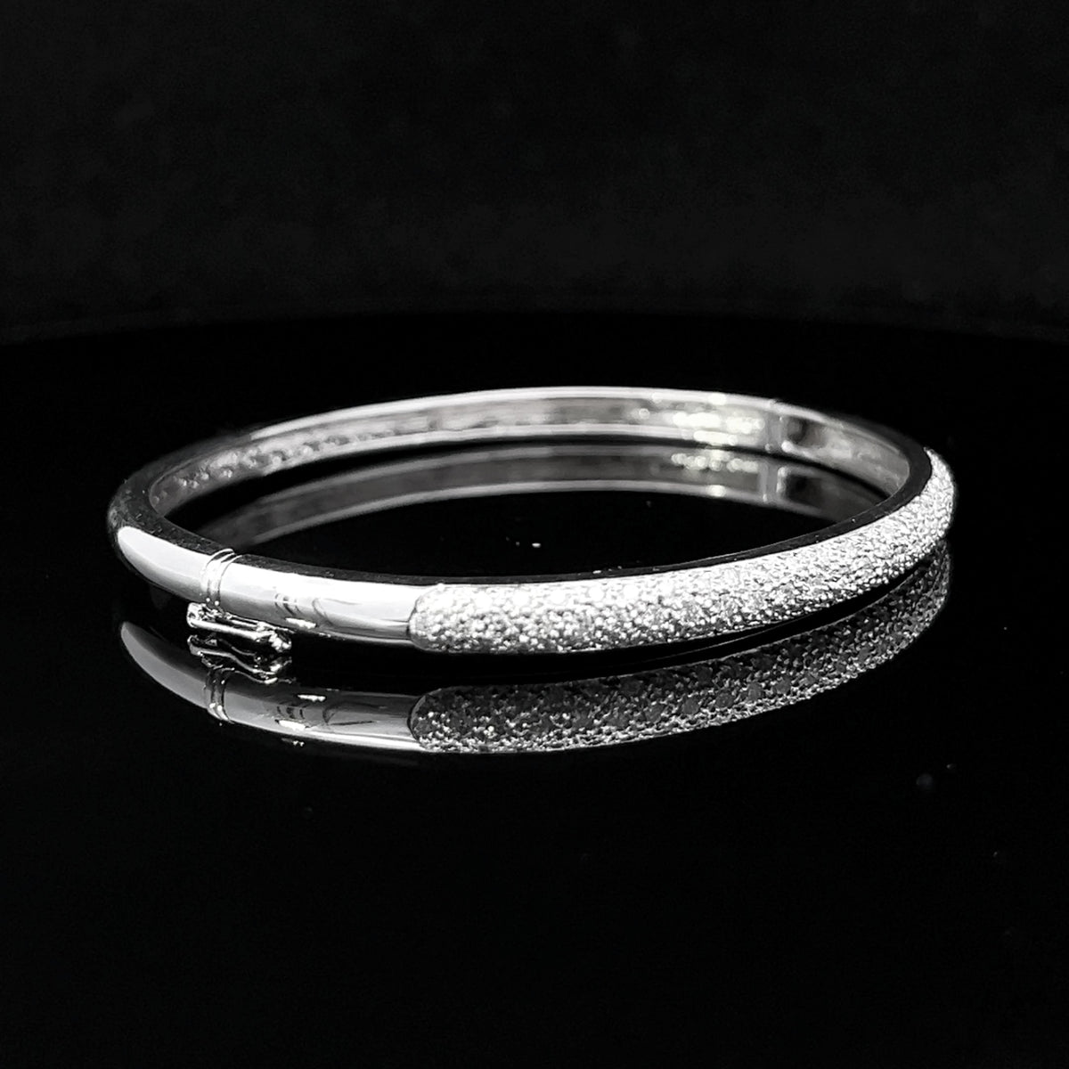 Elsa 18K Two-Tone Gold .66 CTW Pavé Diamond Bangle