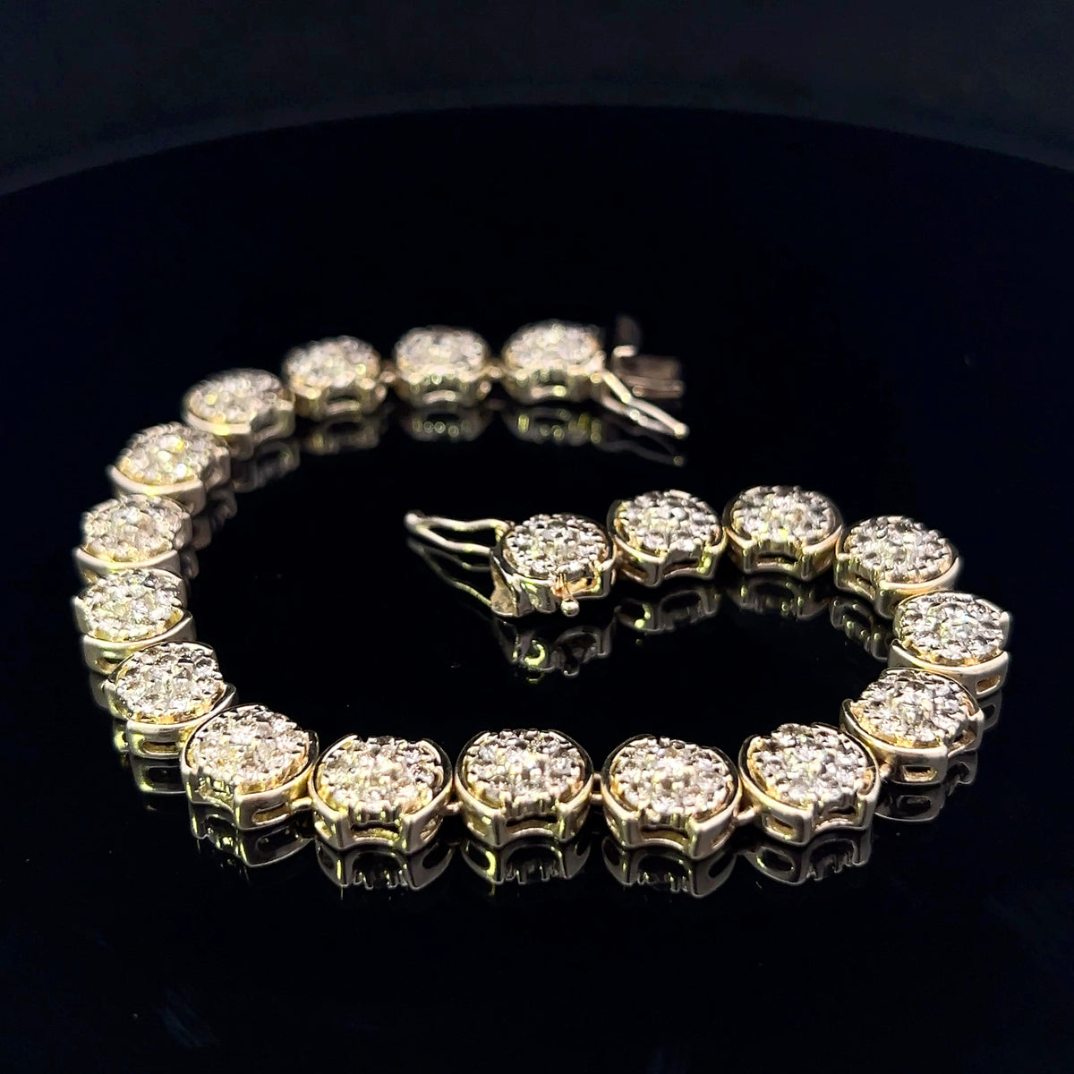 Shianna 14K Two-Tone 19-Link Diamond Bracelet – 1.35 CTW