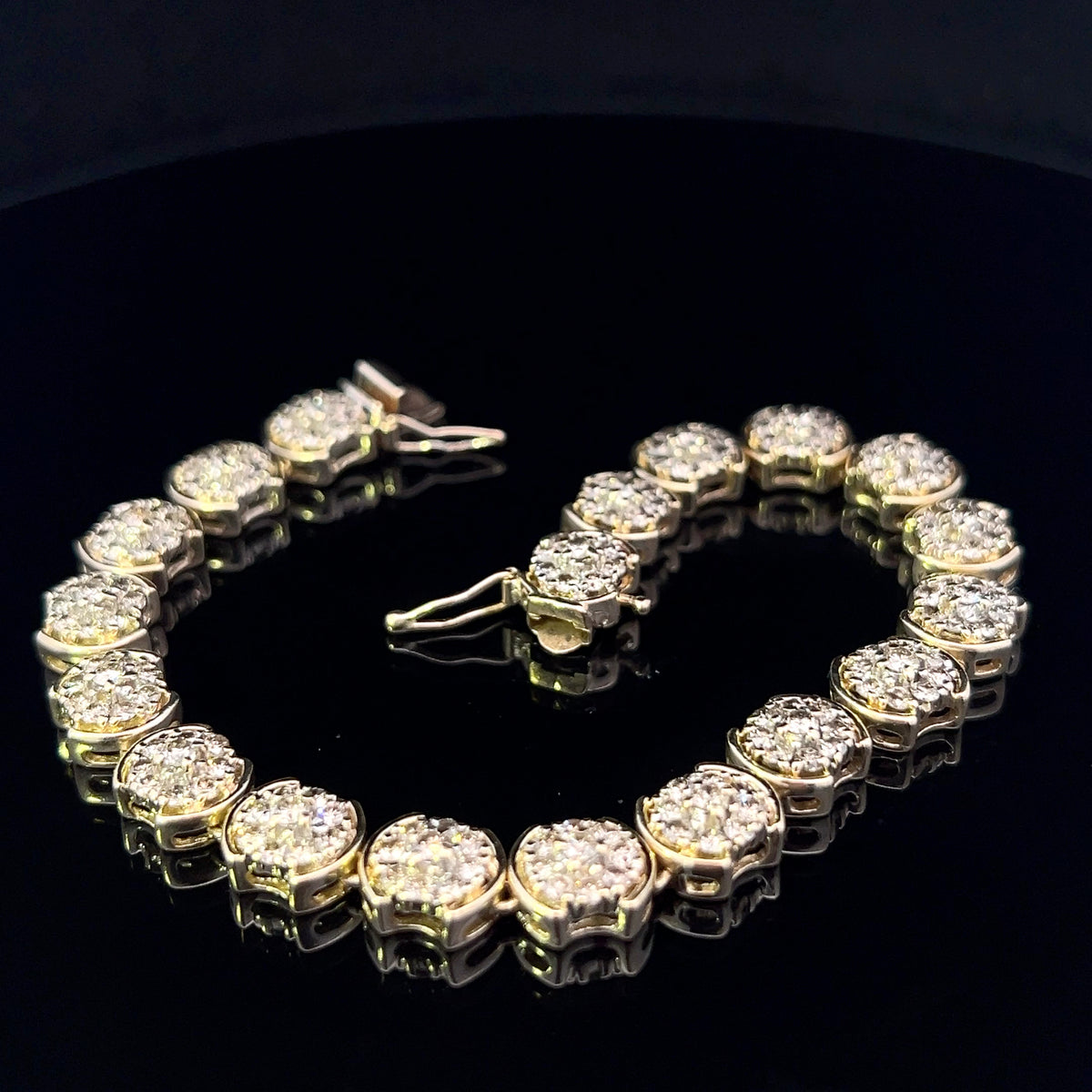 Shianna 14K Two-Tone 19-Link Diamond Bracelet – 1.35 CTW