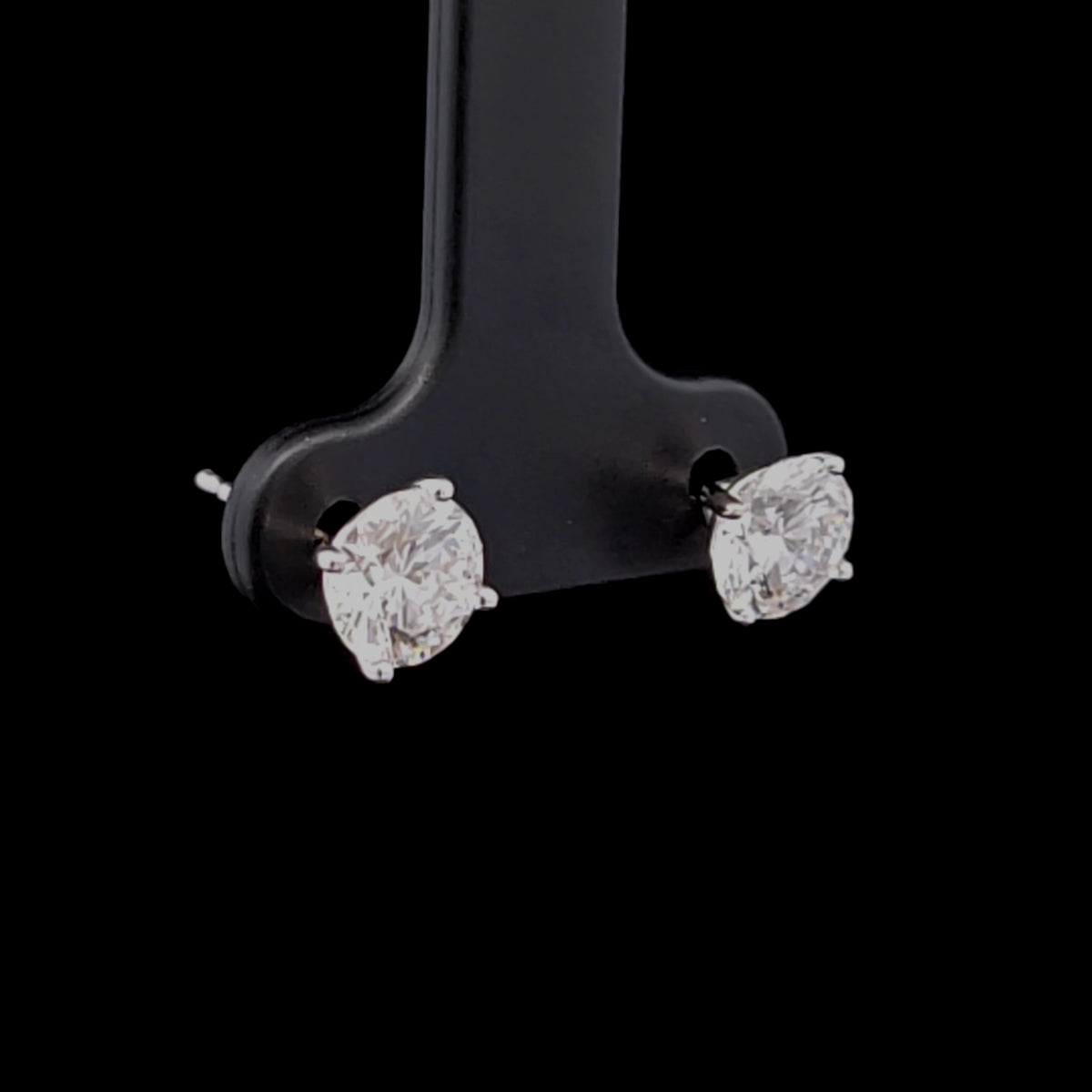 14K White Gold 2.00CTW Lab Diamond Stud Earrings