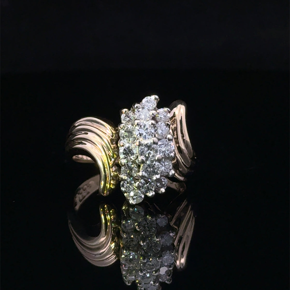 Dovie 14k Two-Tone Diamond Ring