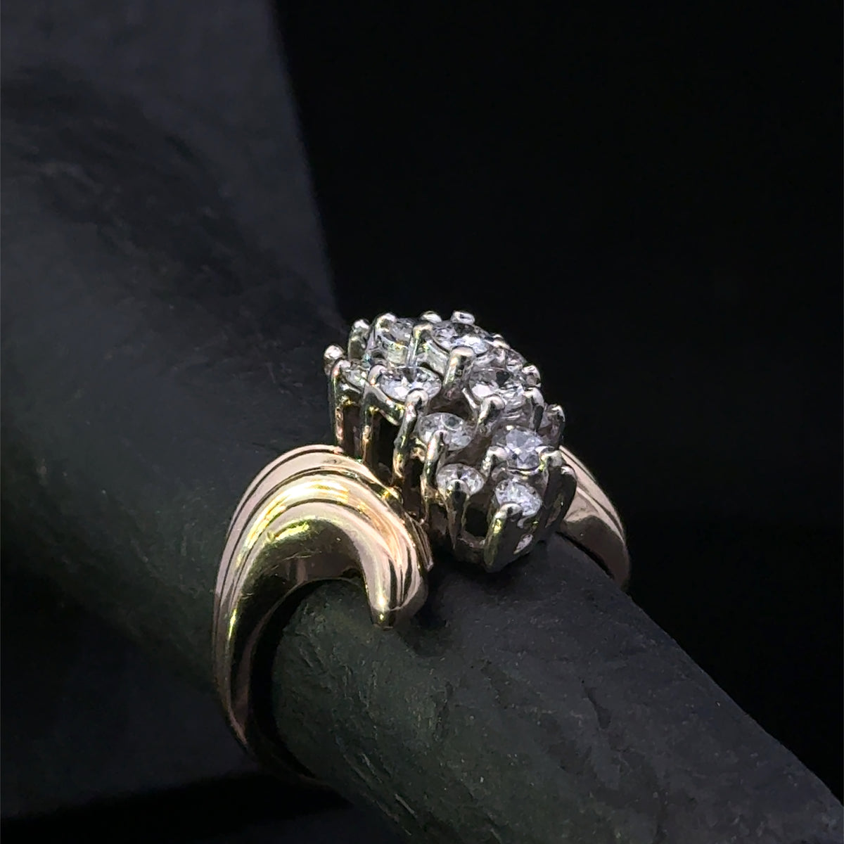 Dovie 14k Two-Tone Diamond Ring