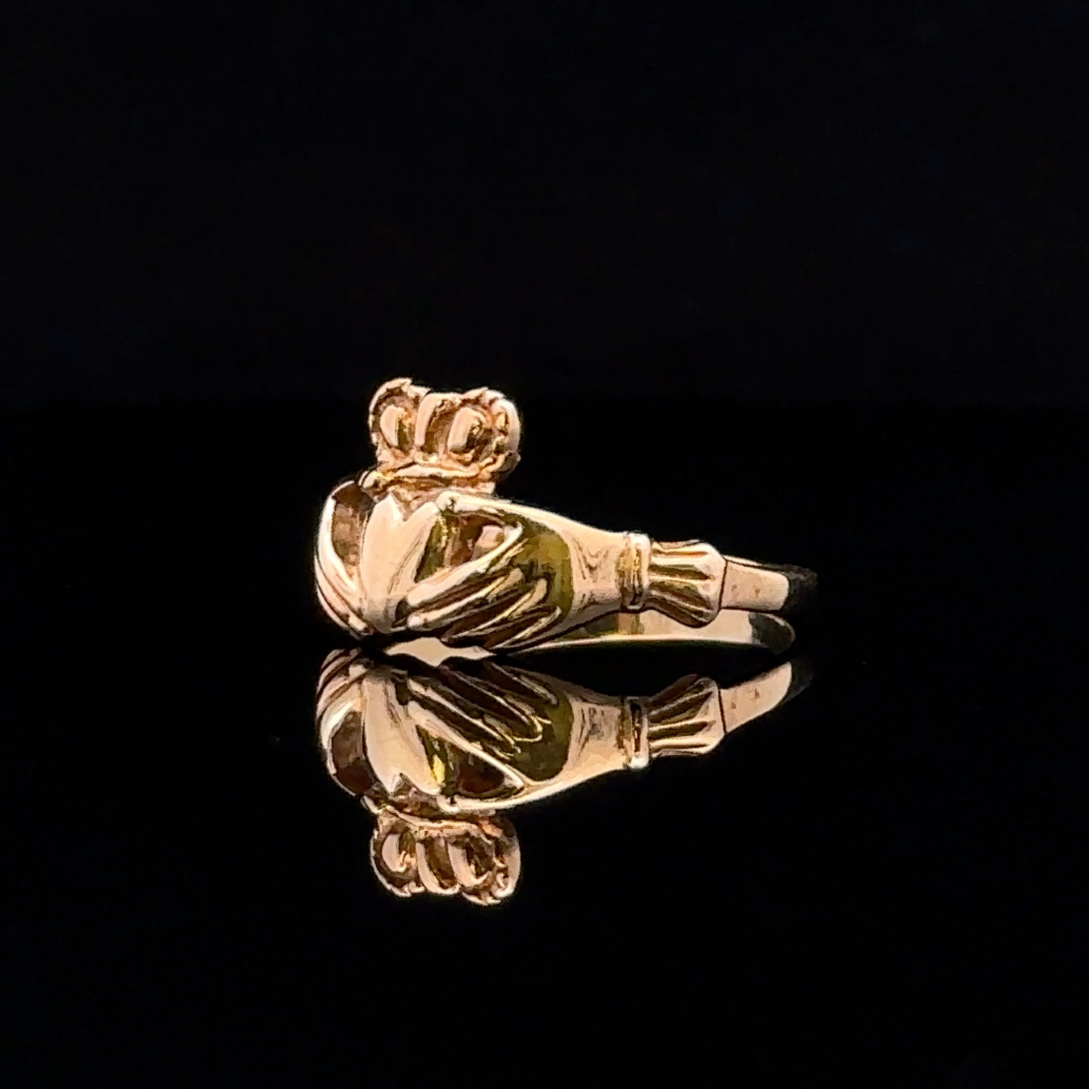 Ellison 10K Yellow Gold Claddagh Ring