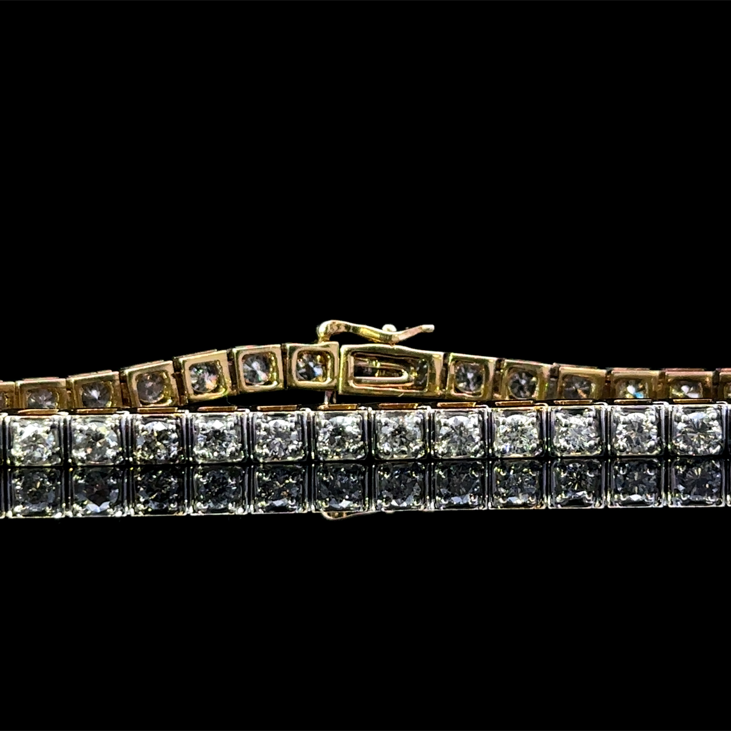 Chelsea Two-Tone 14K Gold Tennis Bracelet with 3.00ctw Diamonds