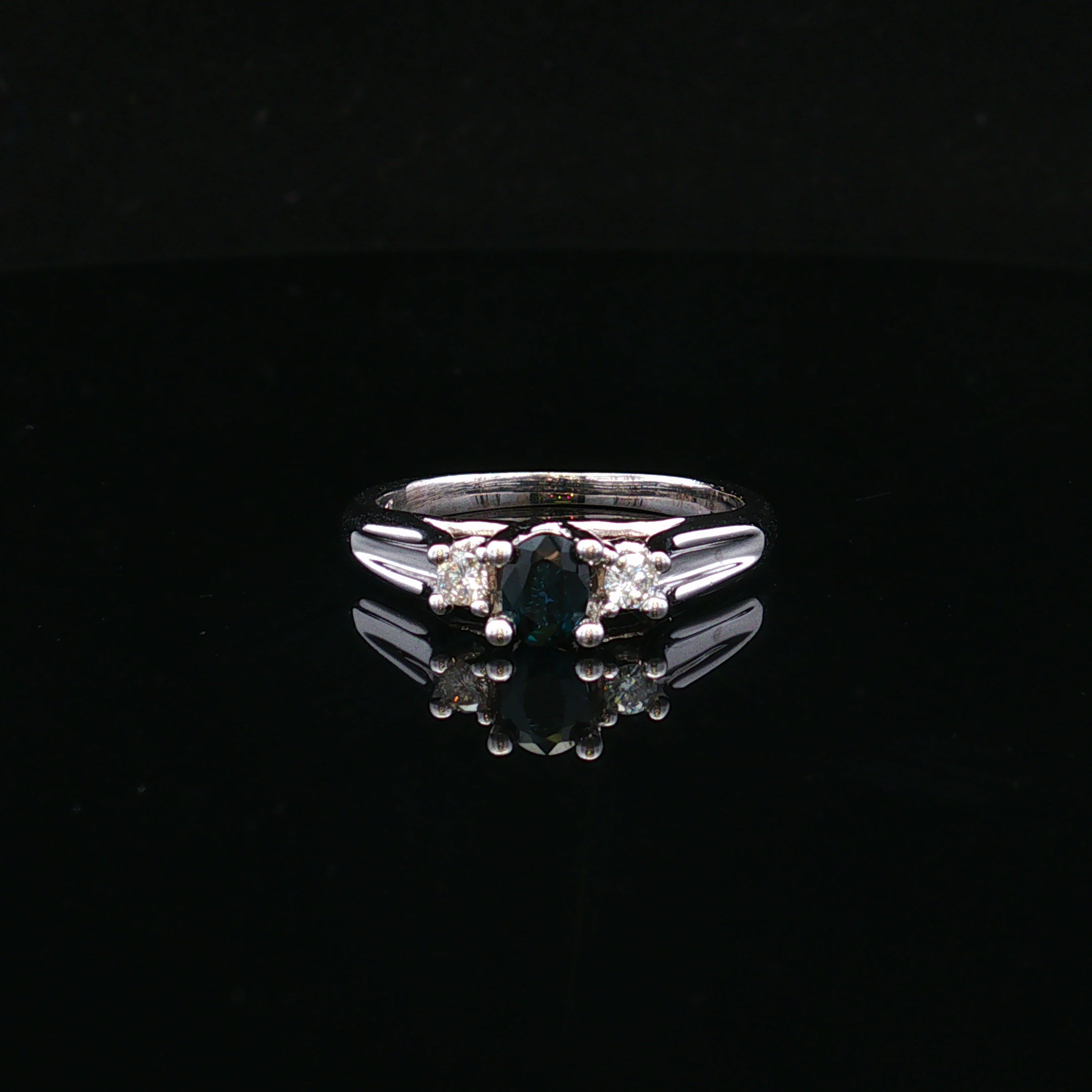 Willowa 10KW .40 CT Sapphire & .20 CTW Diamond Ring