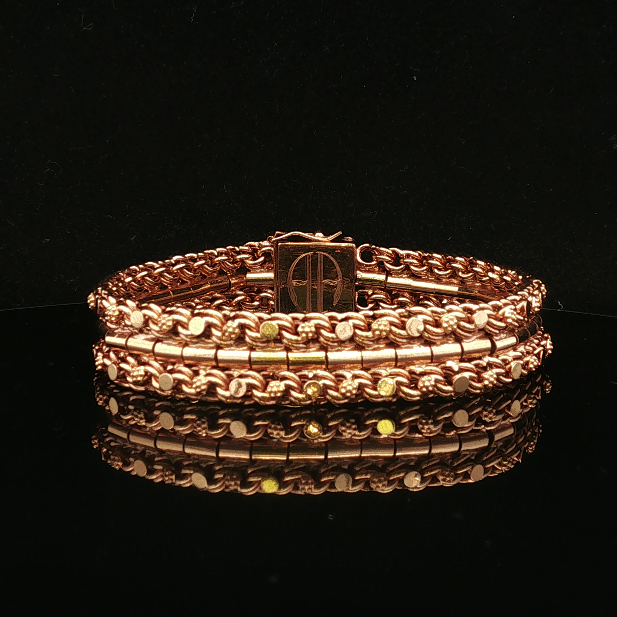 Lenalyn Vintage Portuguese Turquoise Link Bracelet