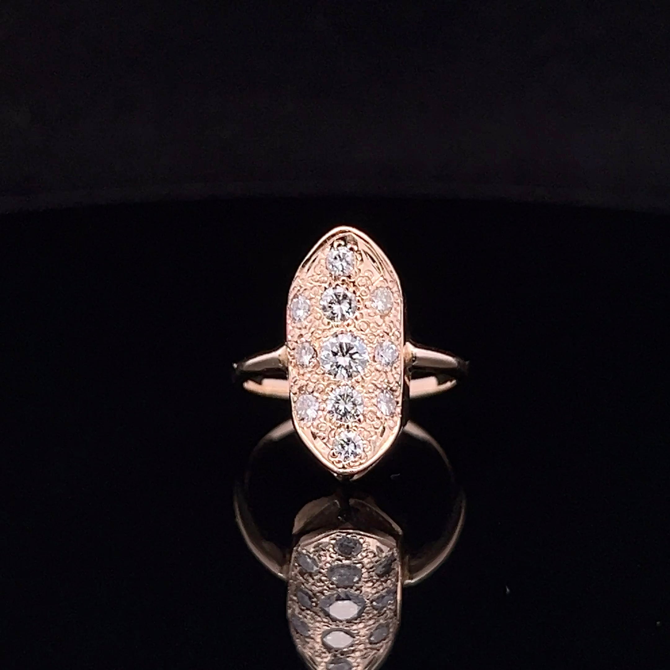 Kaitlyn 14KY Vintage Diamond Ring