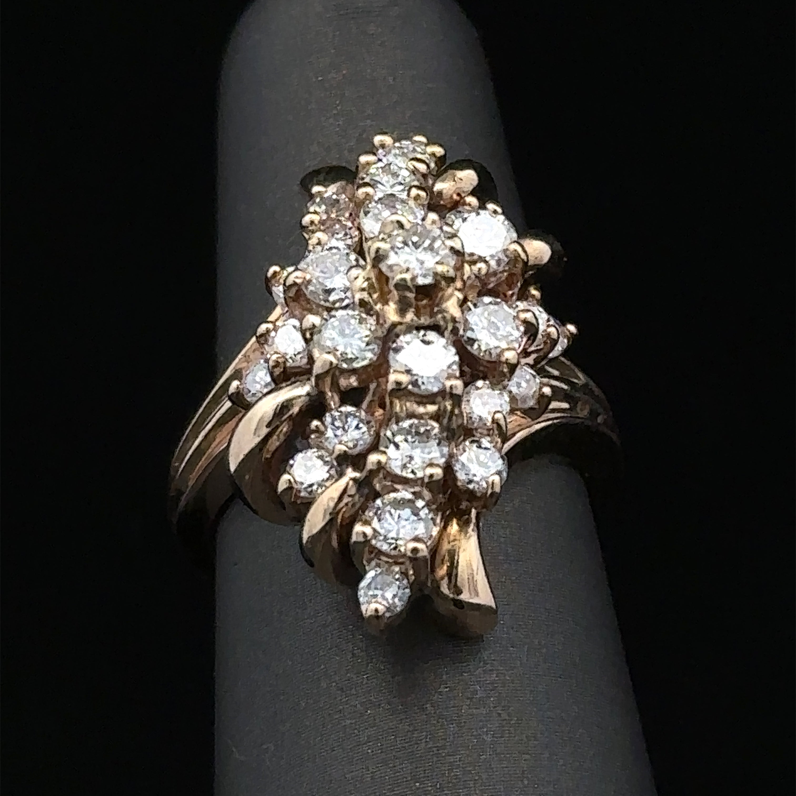 Joy 14K yellow gold vintage-style ring with 2.25CTW diamonds