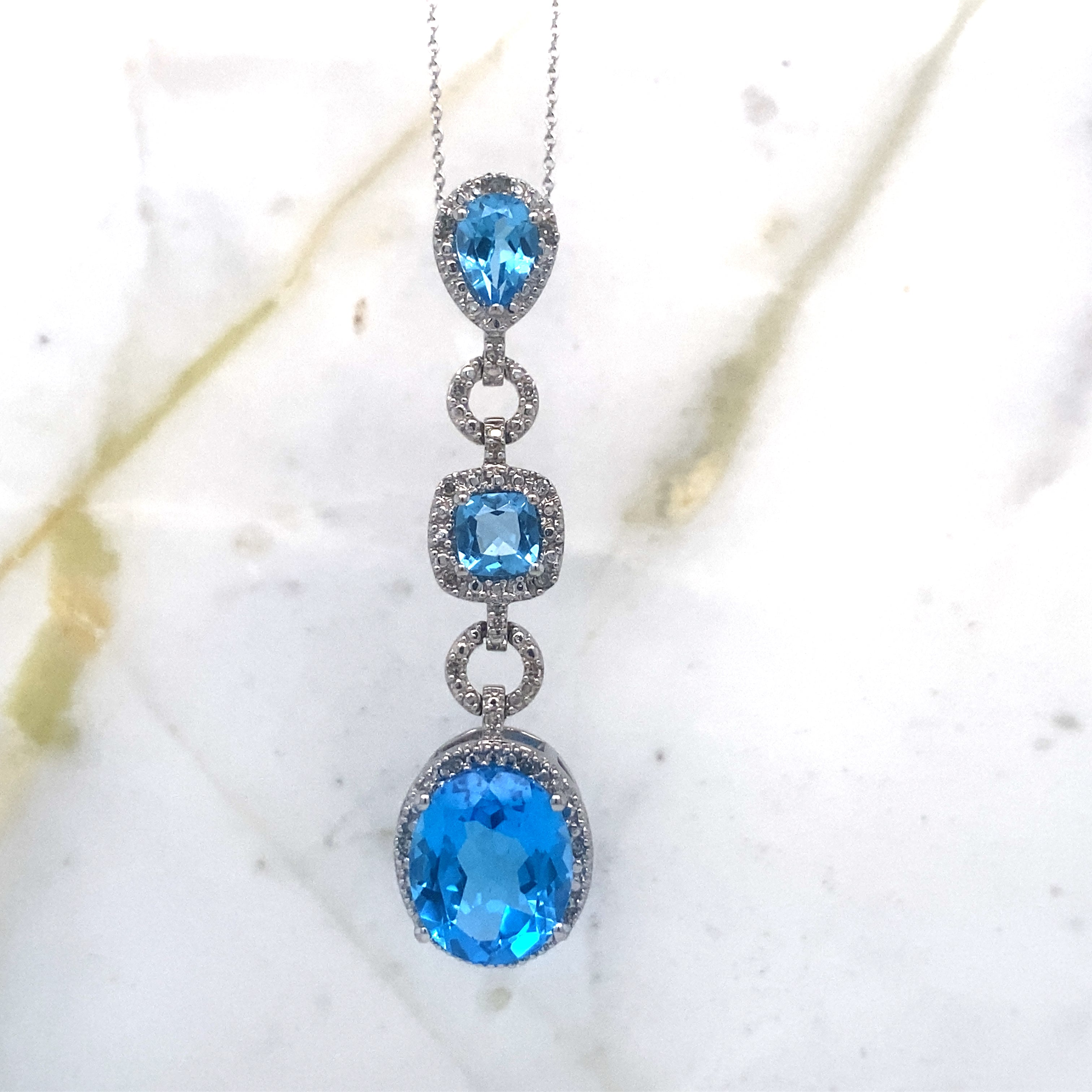 Heavenly BlueTopaz Necklace