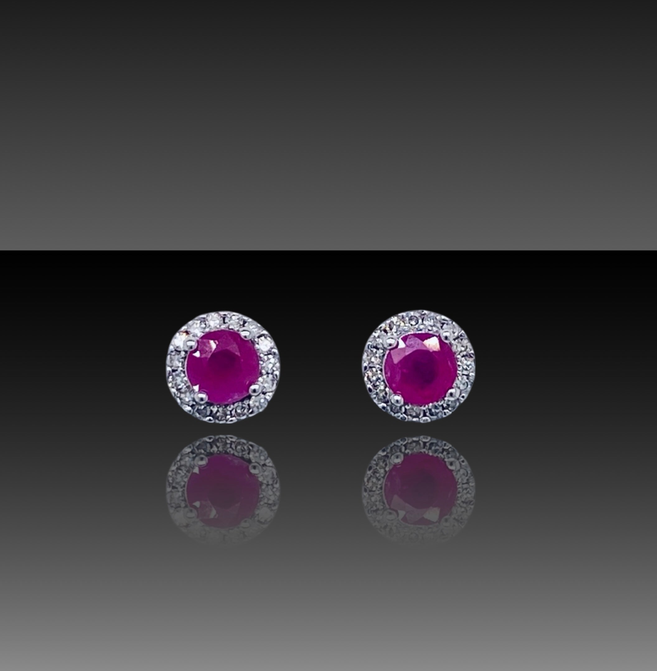 Keyla Ruby and Diamond Earrings