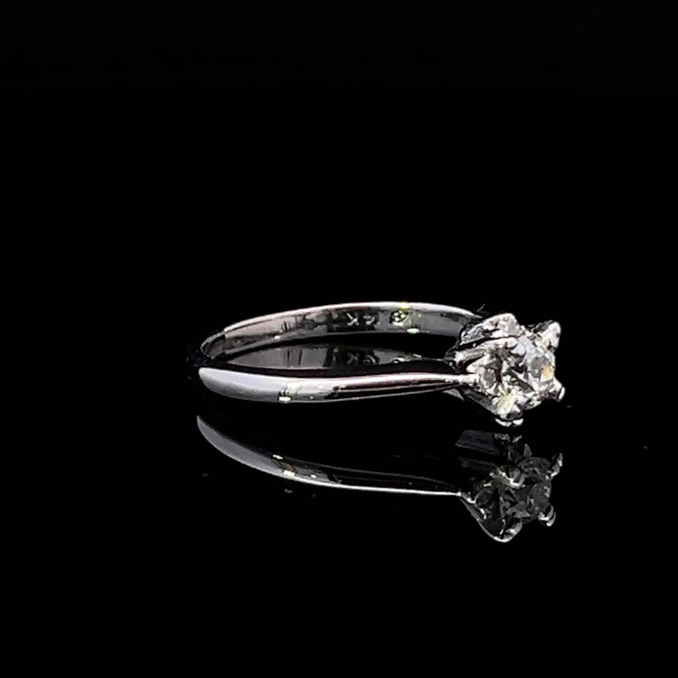 Hayley 14K White Gold .42 CTW Diamond Engagement Ring