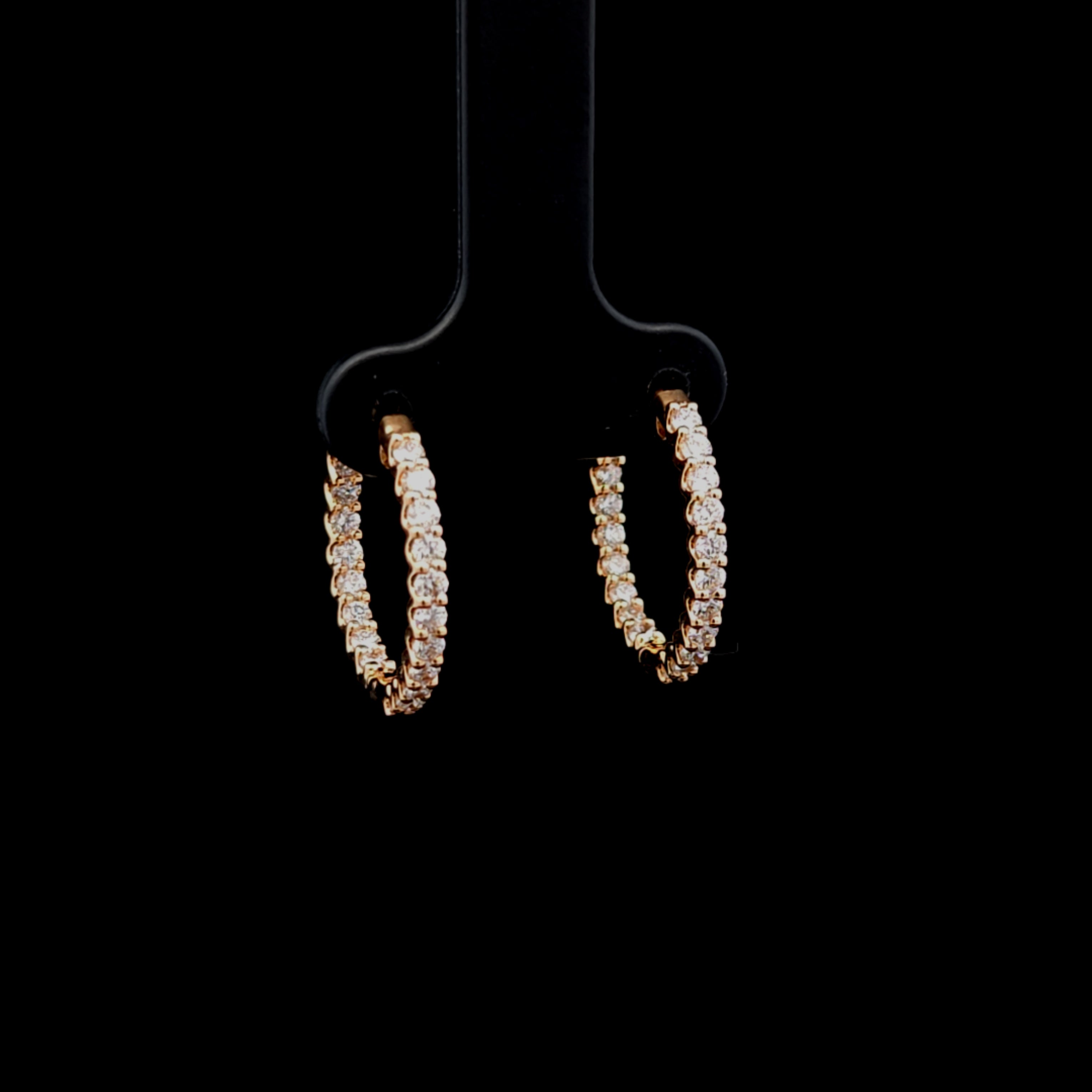 Meadow 14K Yellow Gold 1ct Lab Grown Diamond Hoops