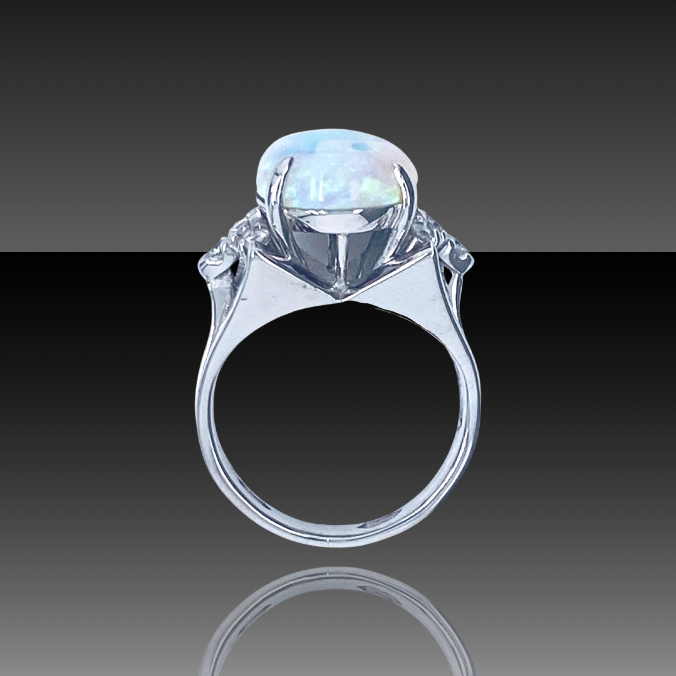 Paige Opal and Diamond Ring