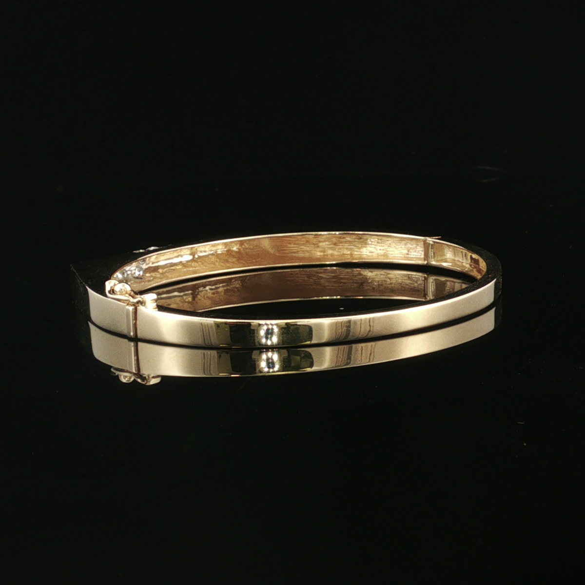 Talialyn 14K Two Tone Diamond Bangle Bracelet