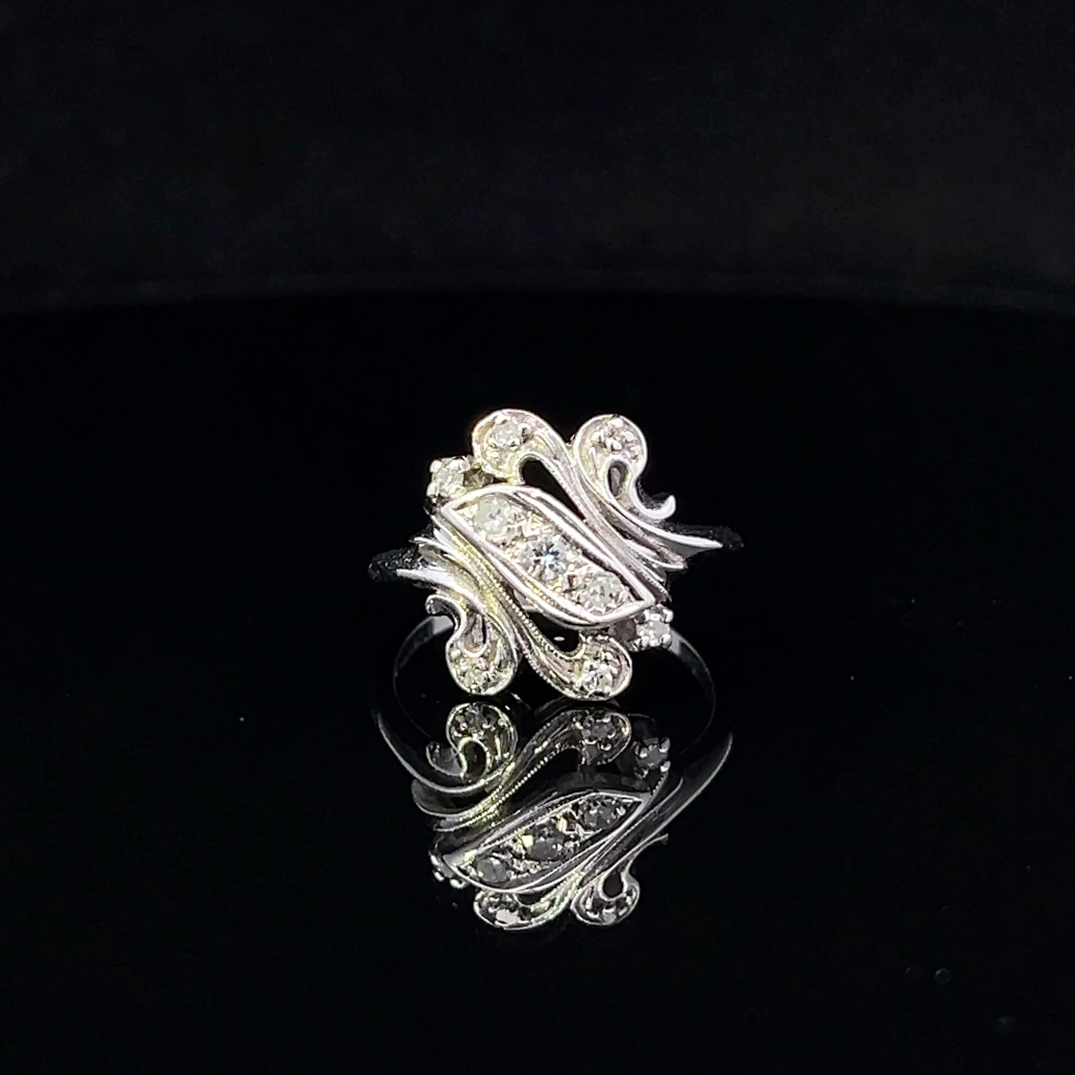 Teagan 14K White Gold Diamond Ring – 0.17 CTW