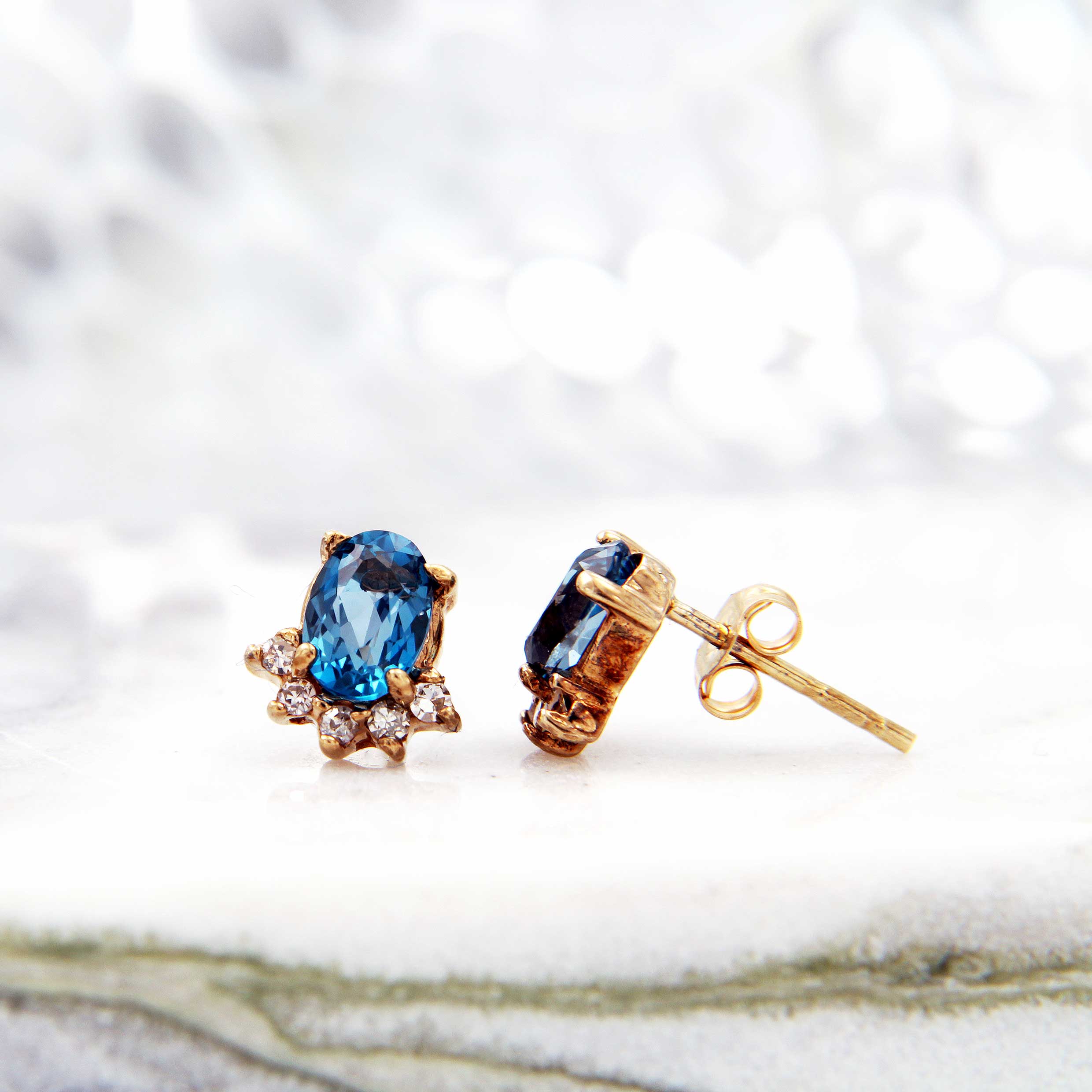 Arianna Blue Topaz Earrings