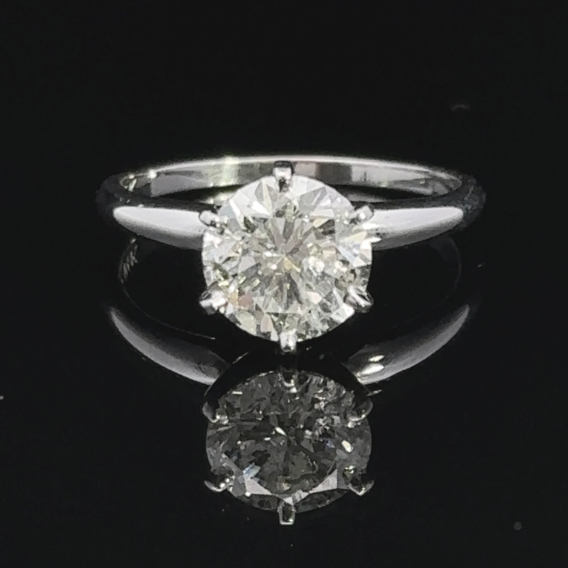 Paula 14K White Gold 2.00CT Diamond Engagement Ring