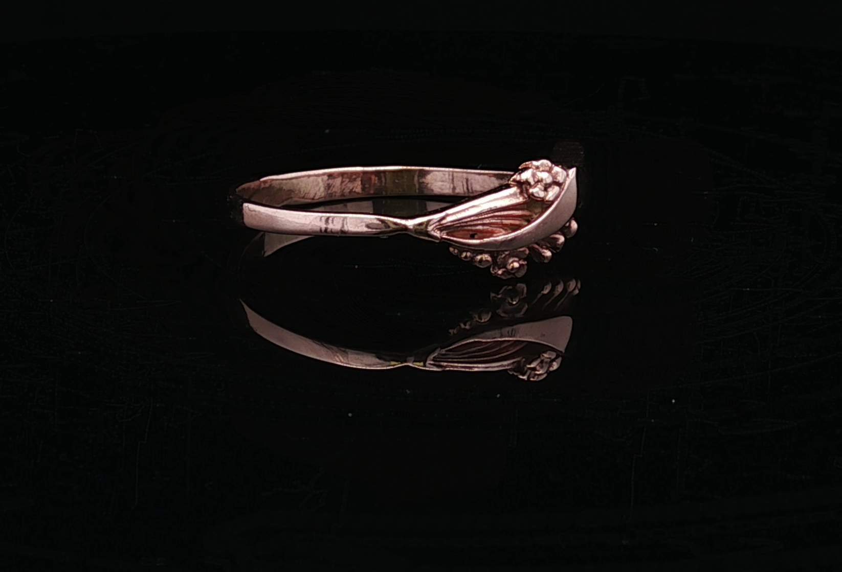 Nora 14K Rose Gold Floral and Leaf Motif Ring