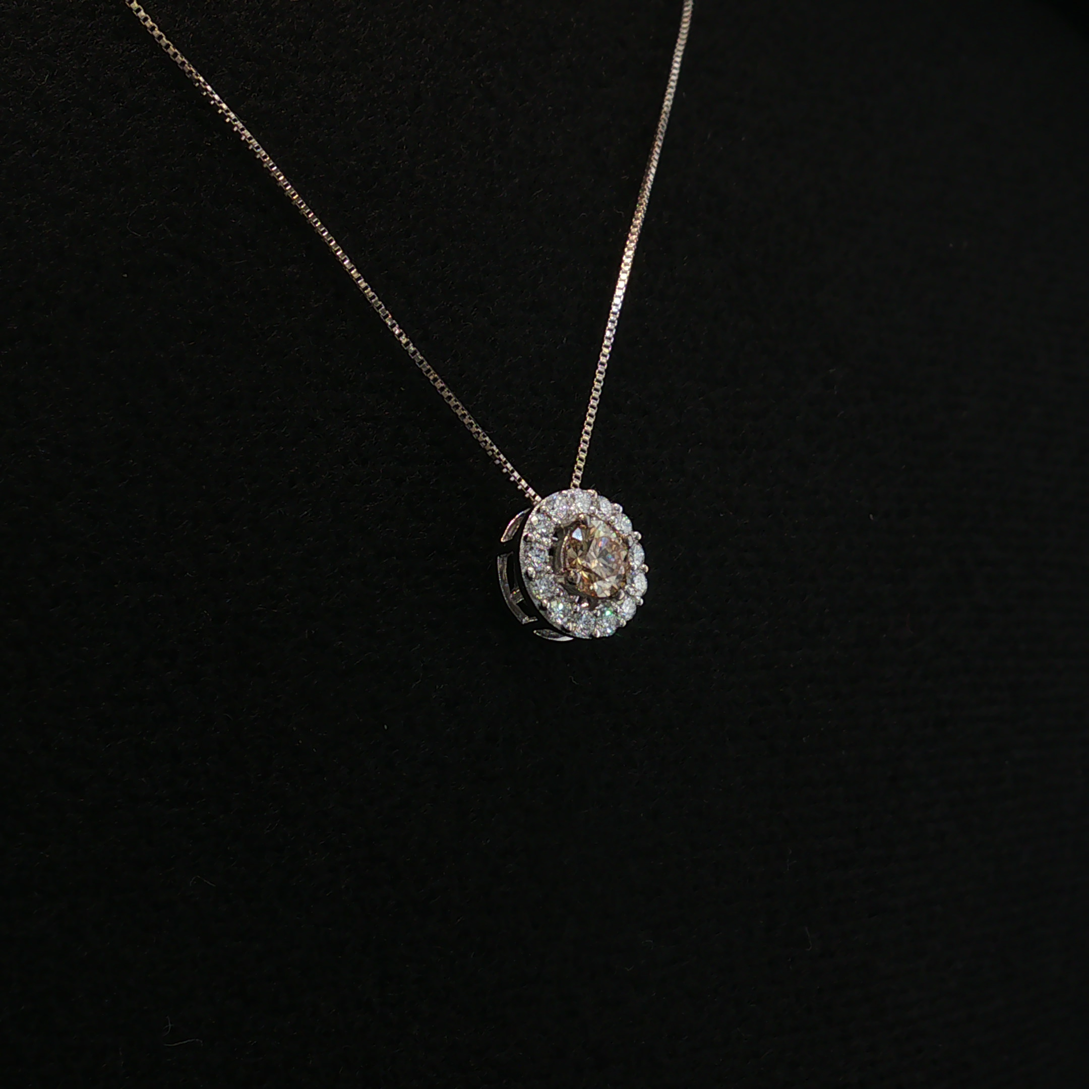 Coralie Le Vian 14K White Gold Chocolate Diamond Necklace