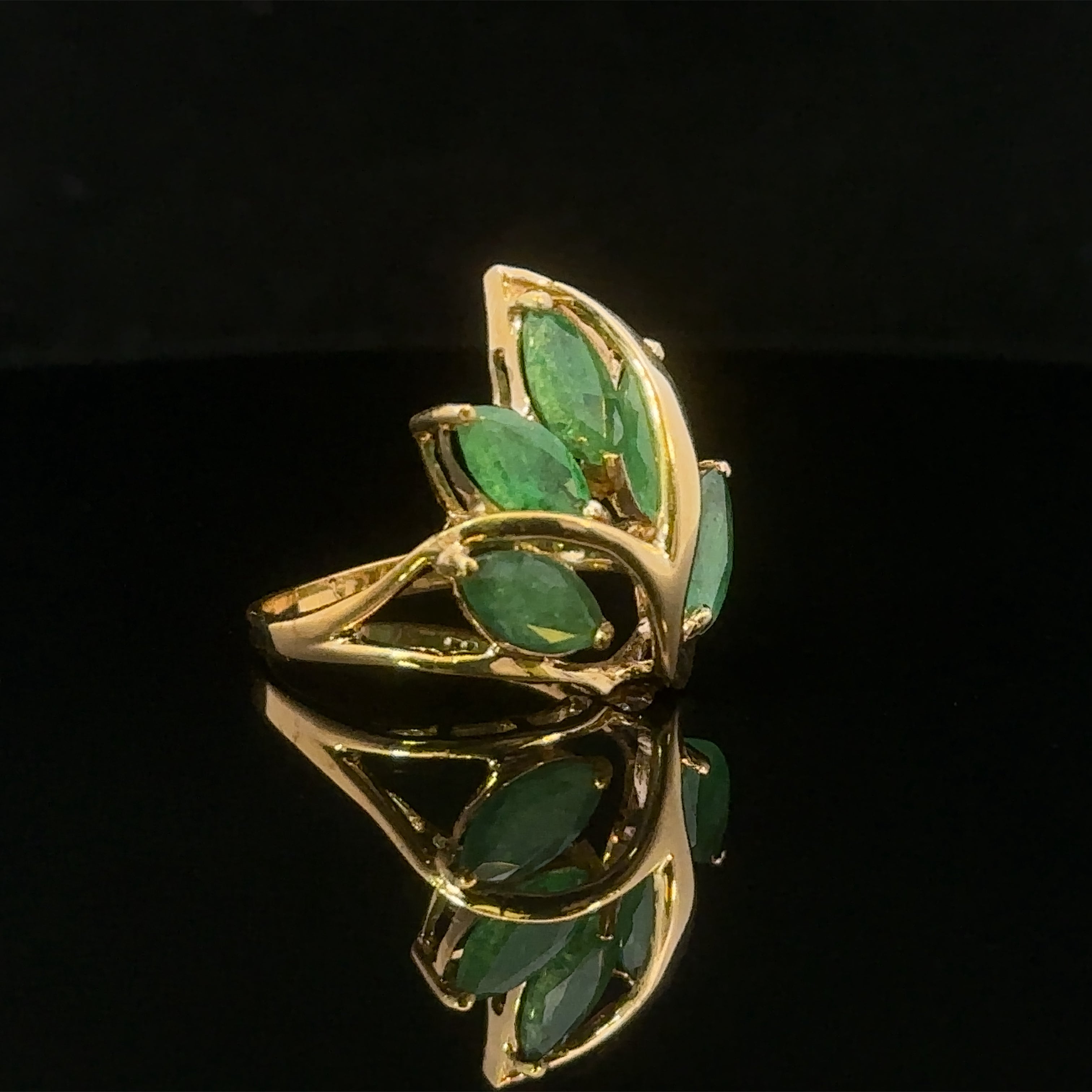 Avery Emerald Ring