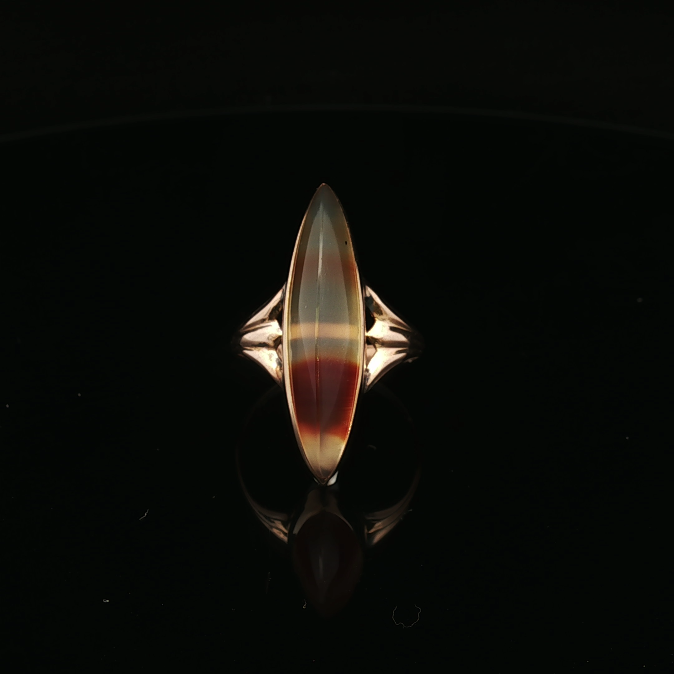 Malayah 10KY Agate Ring