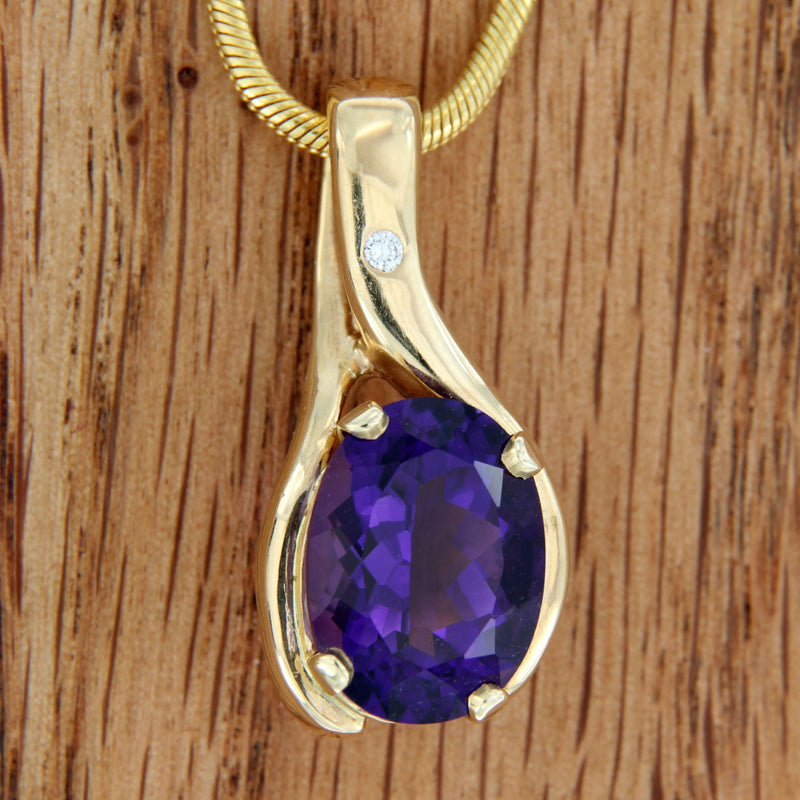 Violet Amethyst Necklace