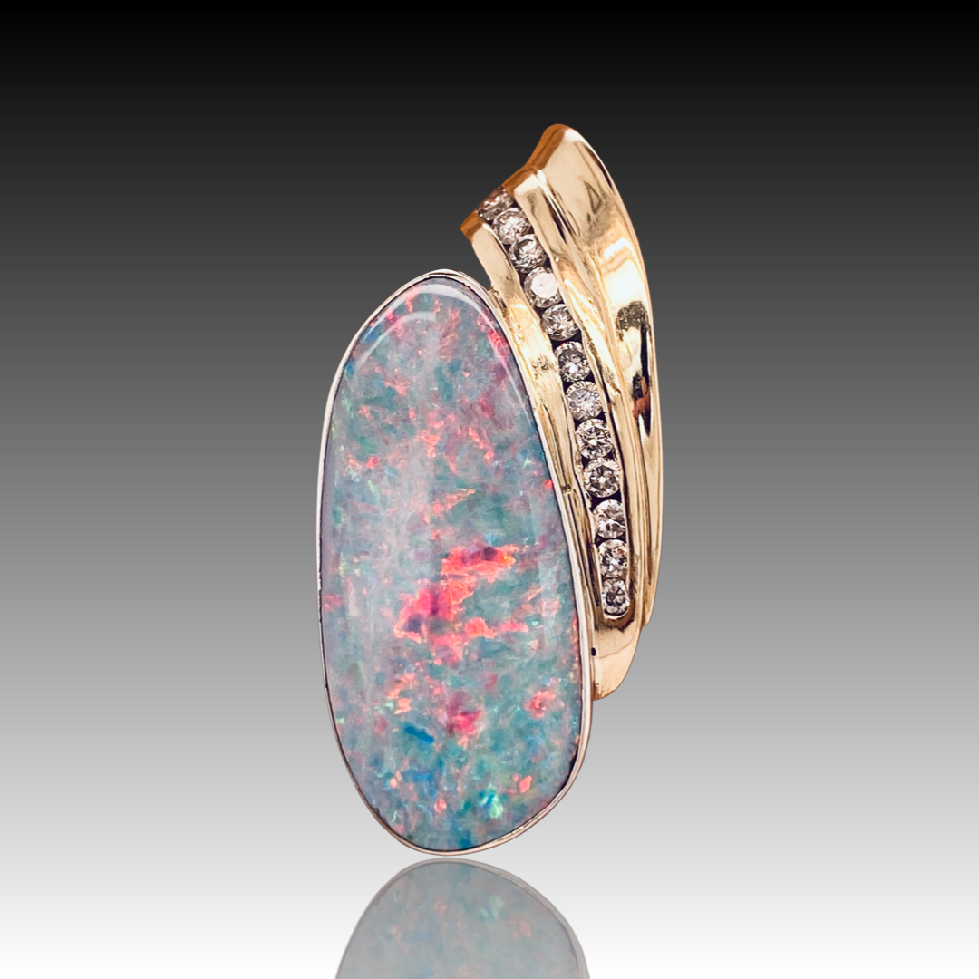 Sydney Boulder Opal Pendant