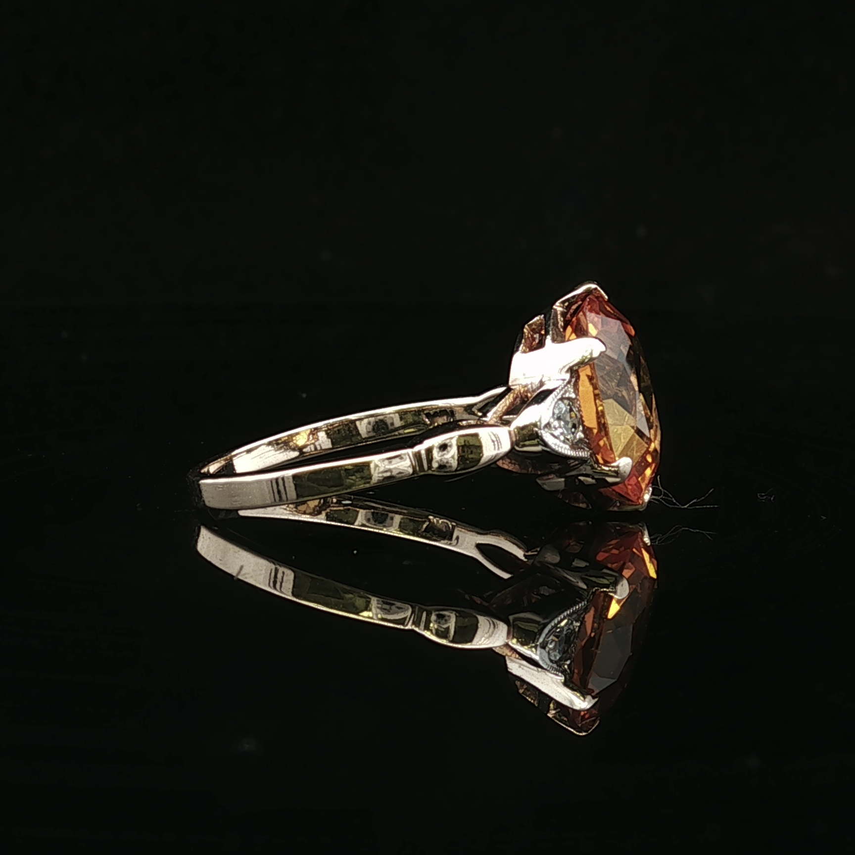 Agatha Citrine & Diamond Ring – 10K Two-Tone