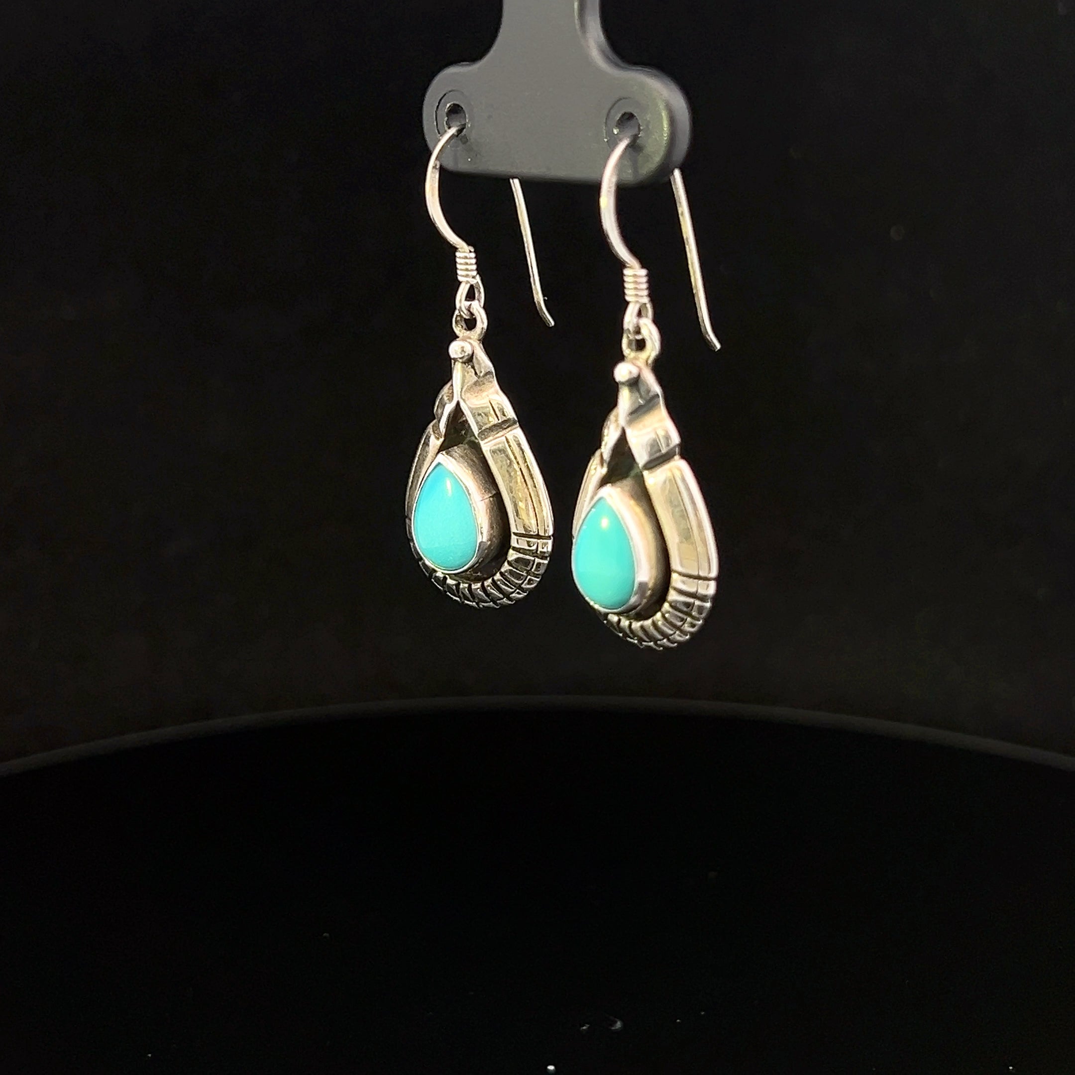Kacey S/S Turquoise Dangle Earrings