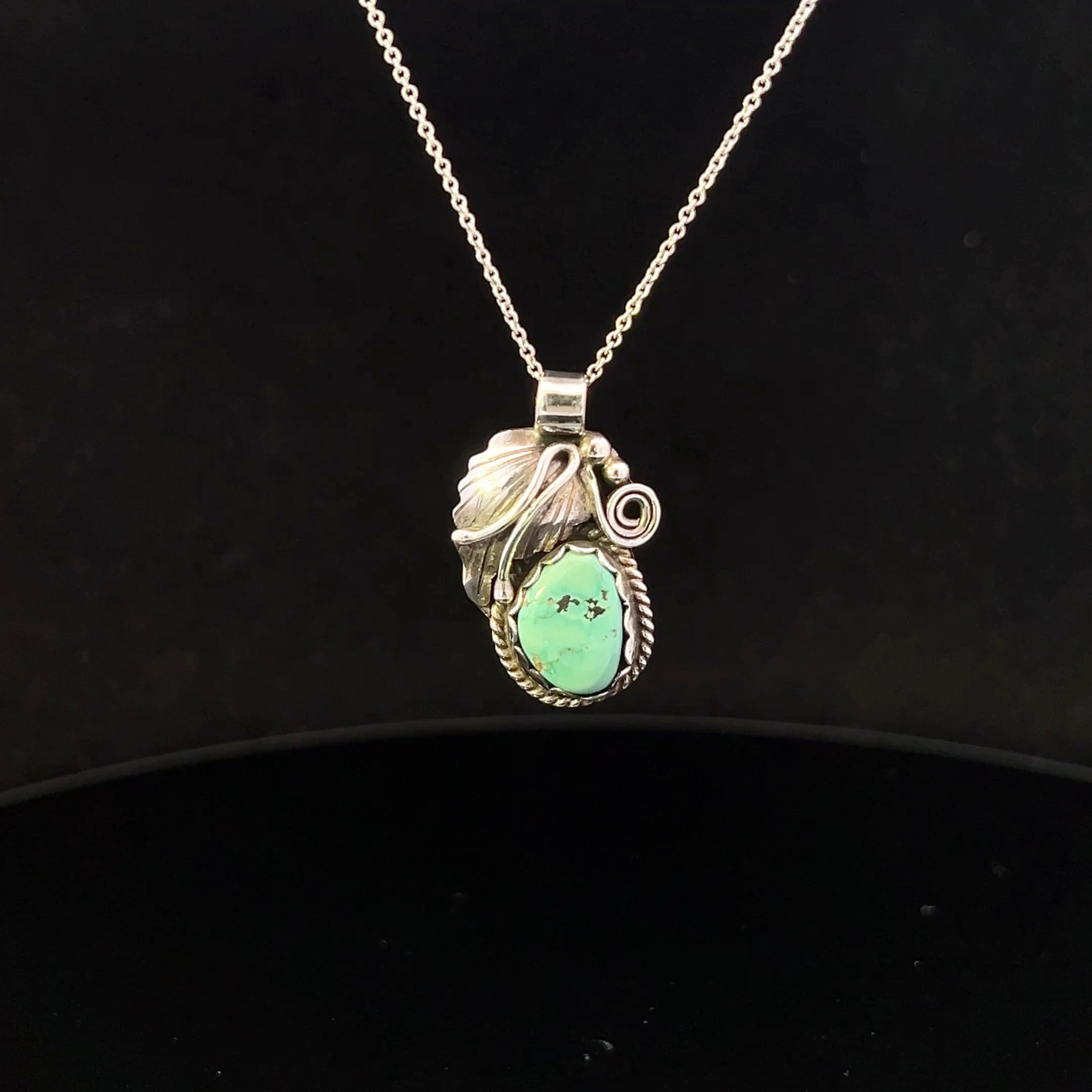 Belle S/S Bezel Set Turquoise Necklace