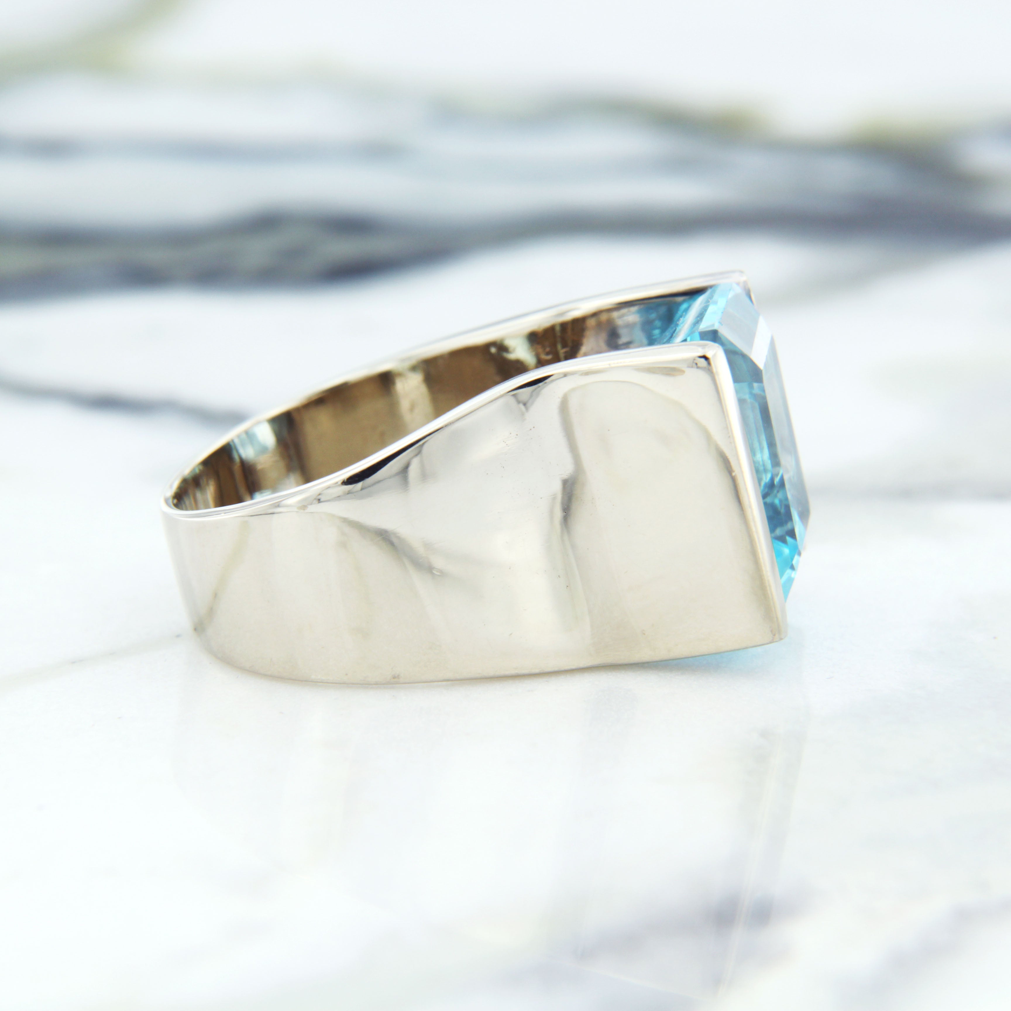 Aggie Blue Topaz Ring