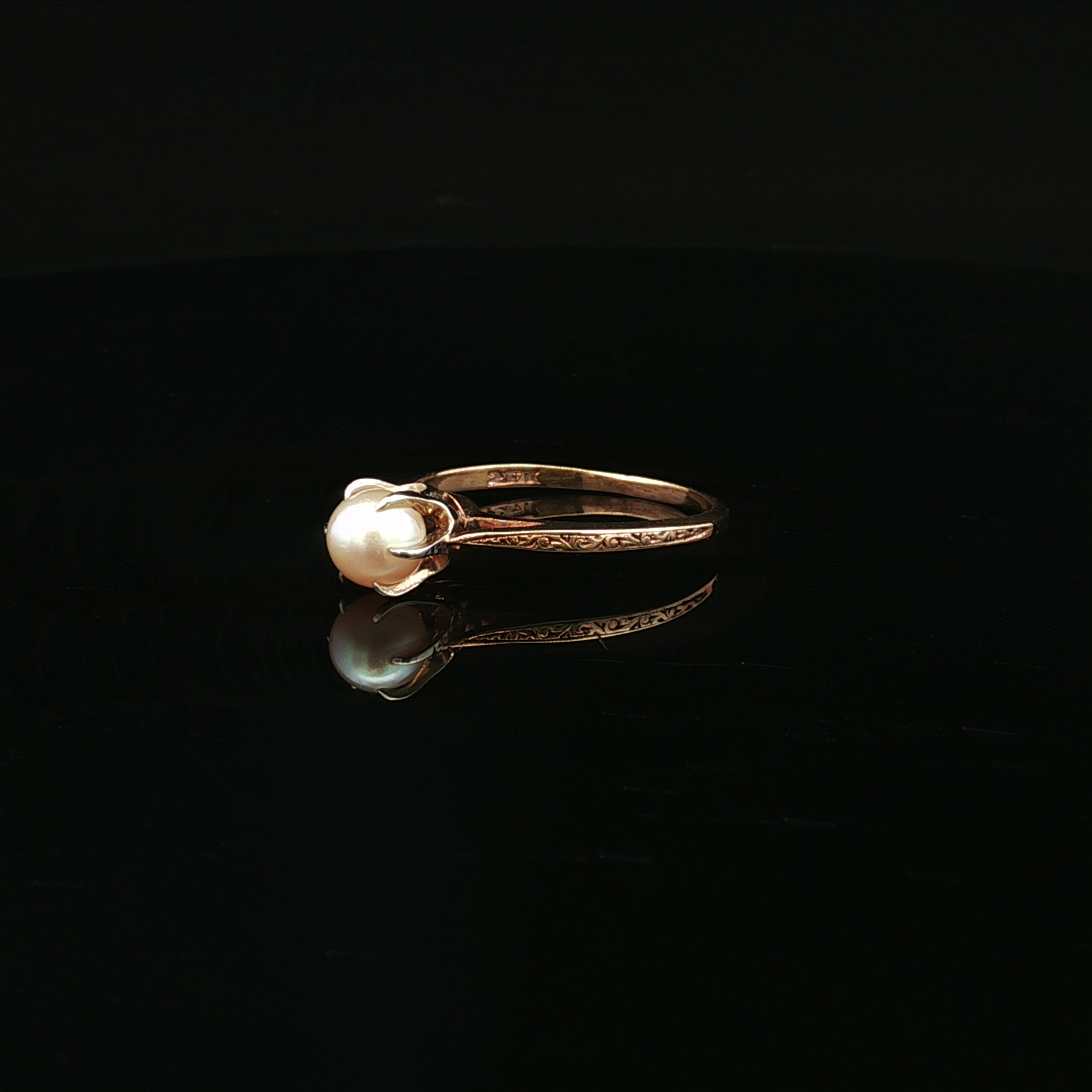 Katherine 14K Yellow Gold Pearl Ring