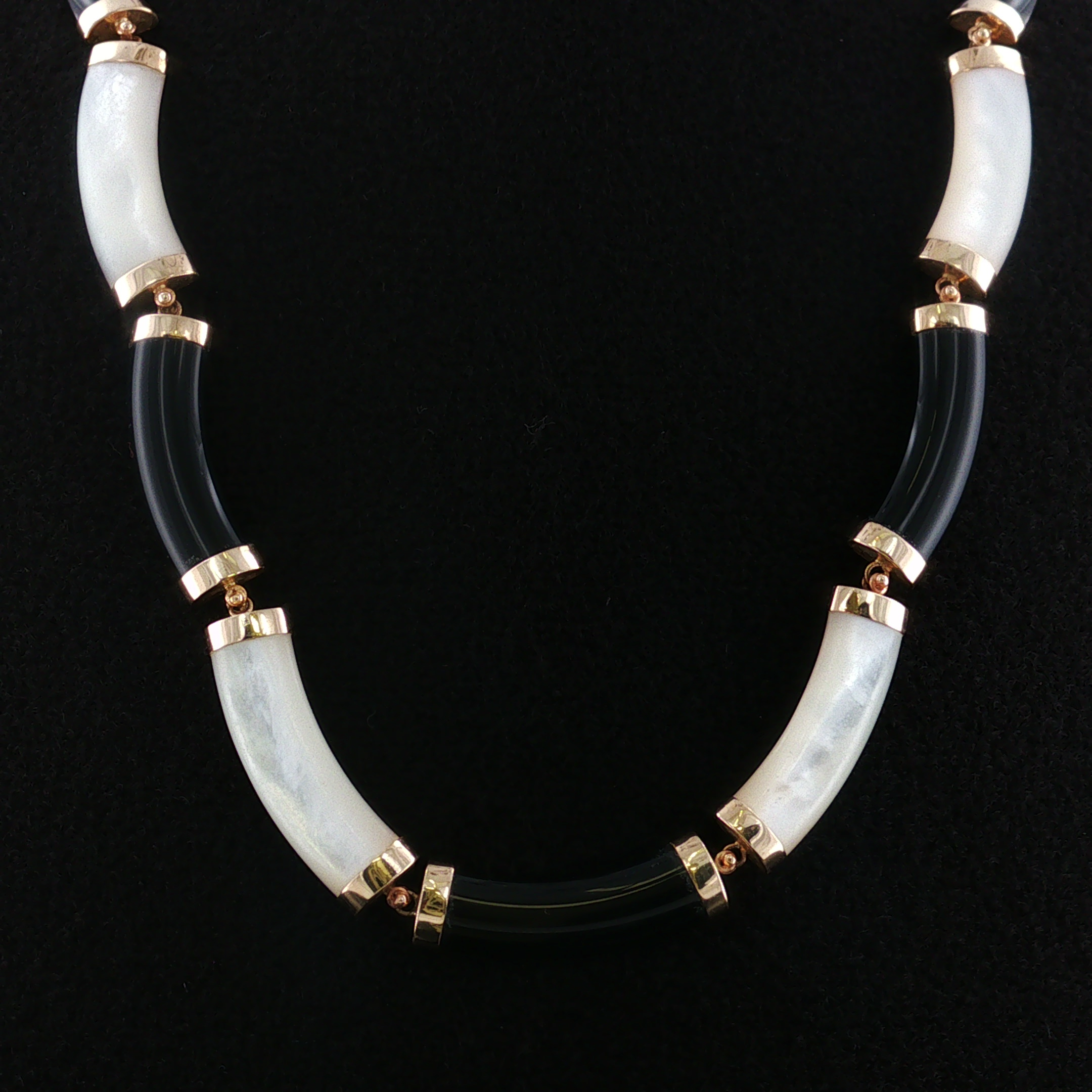Alizee 14K Yin Yang Mother of Pearl Necklace