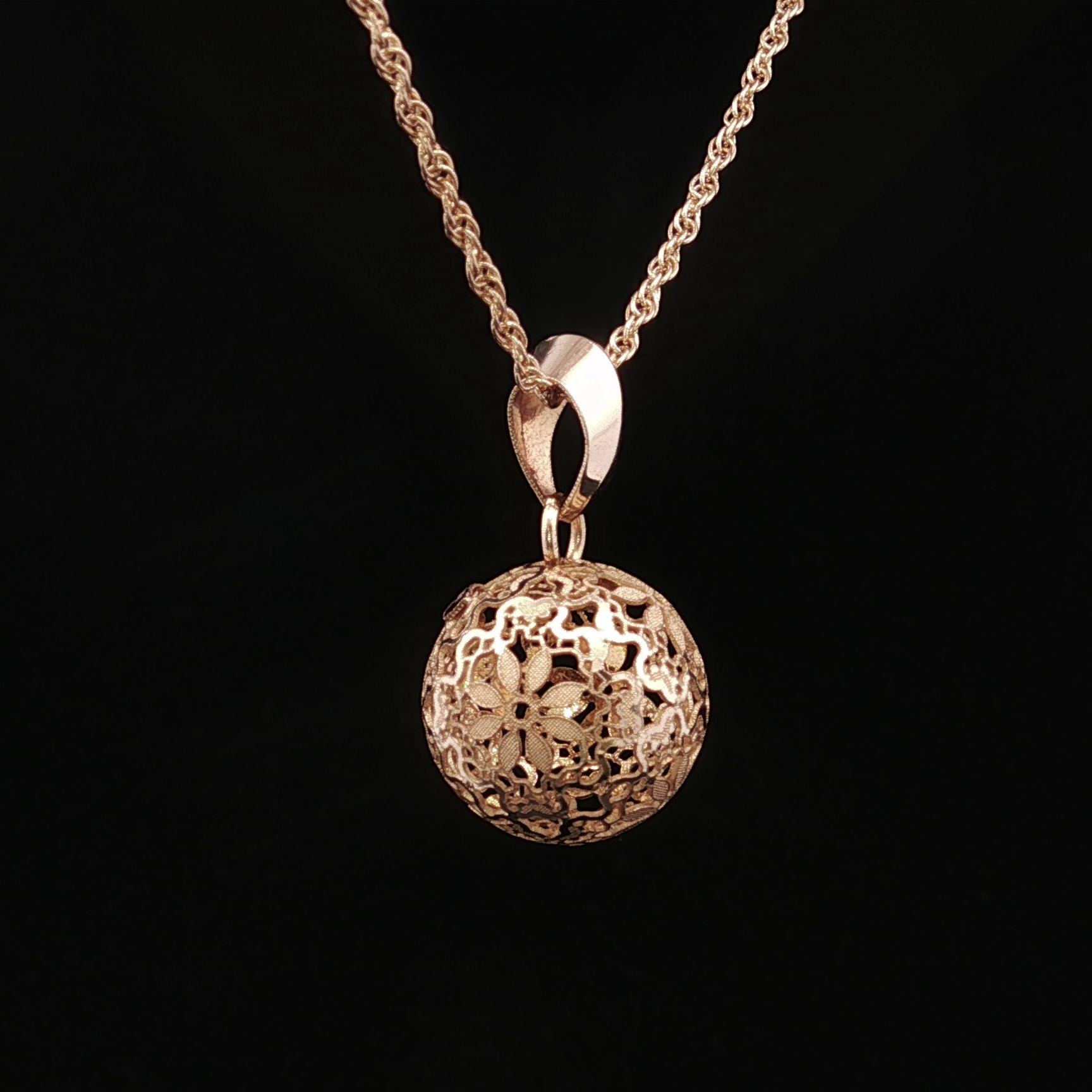 Beryl Yellow 14K Bead Necklace – 17 Inch Rope