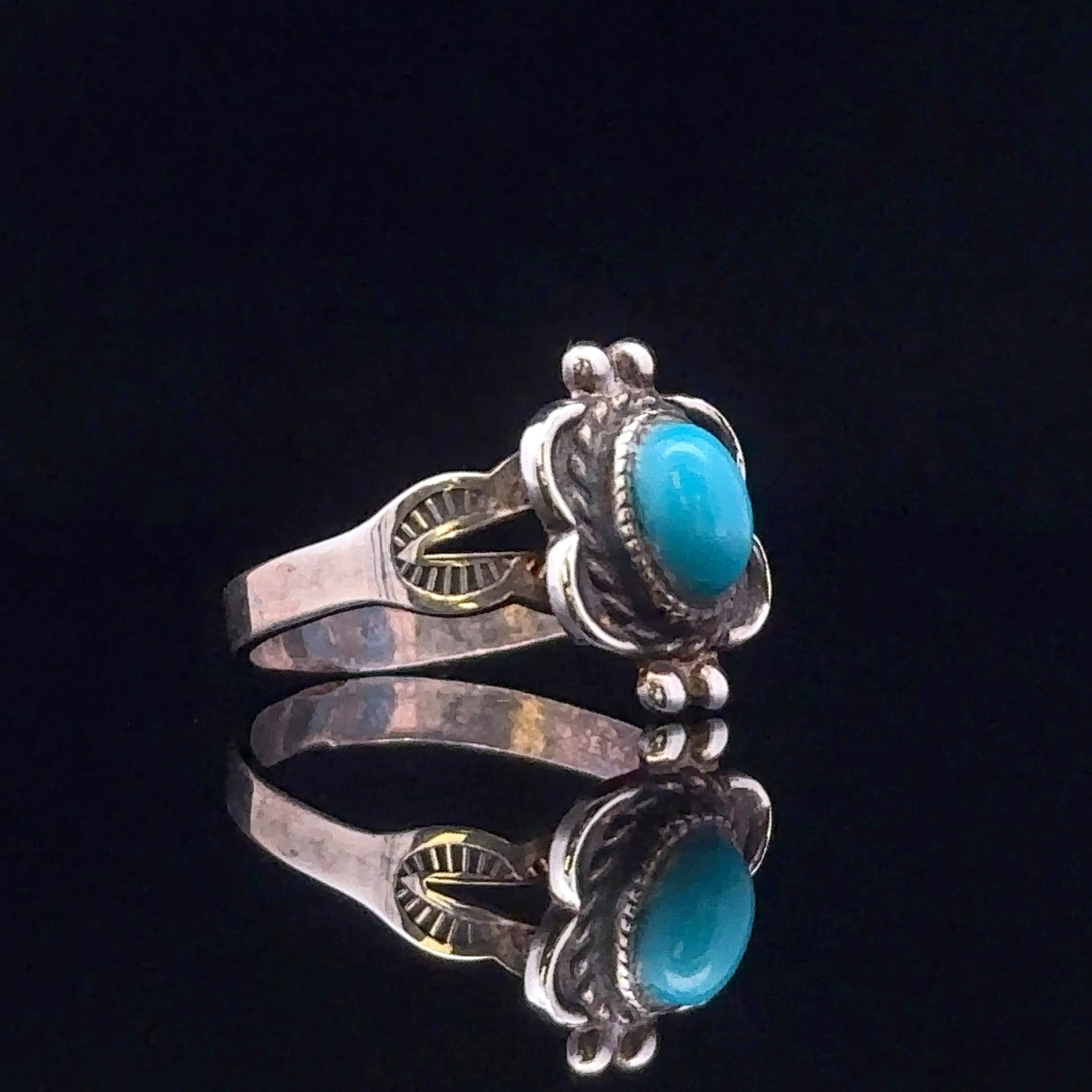 Nia Sterling Silver Western Turquoise Ring