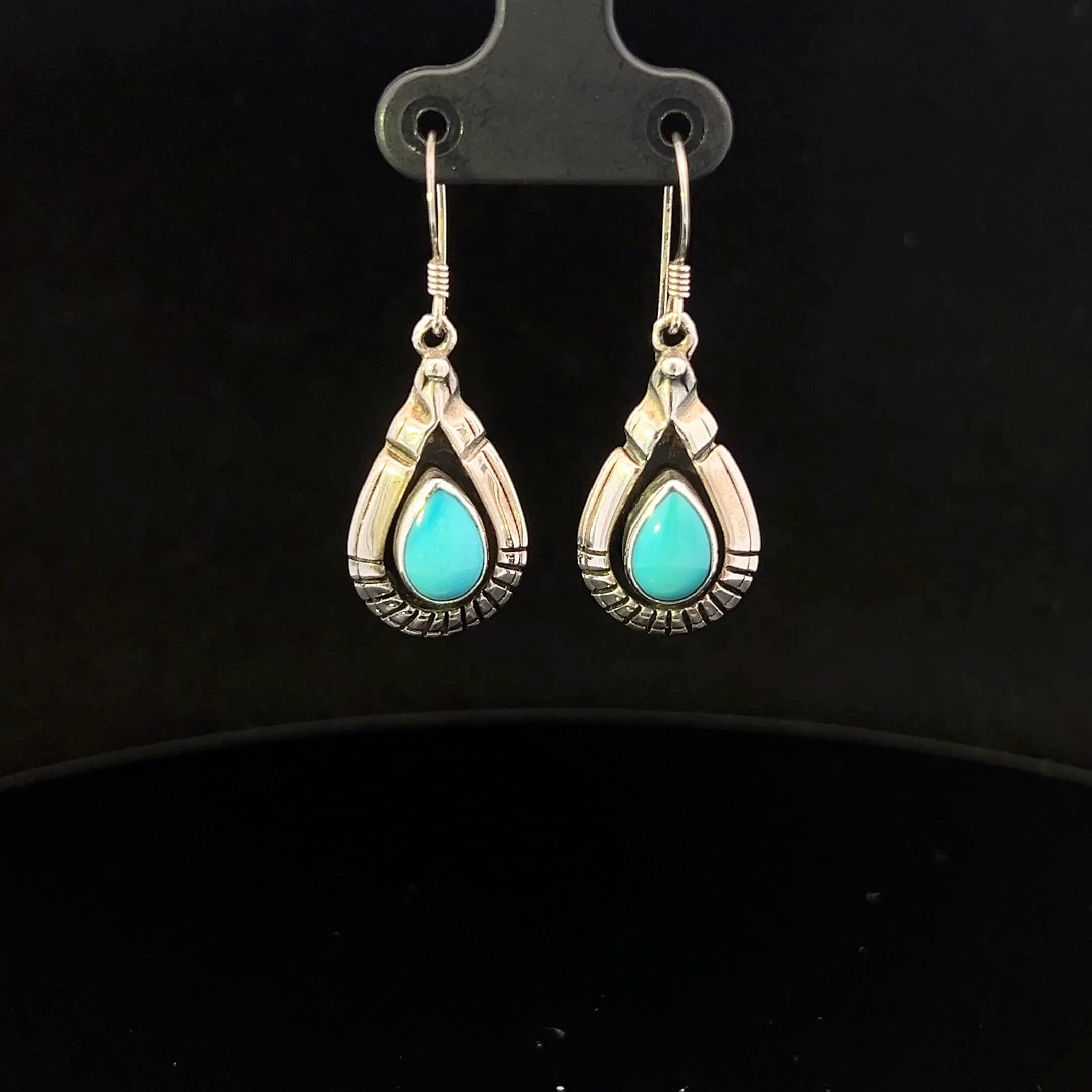 Kacey S/S Turquoise Dangle Earrings