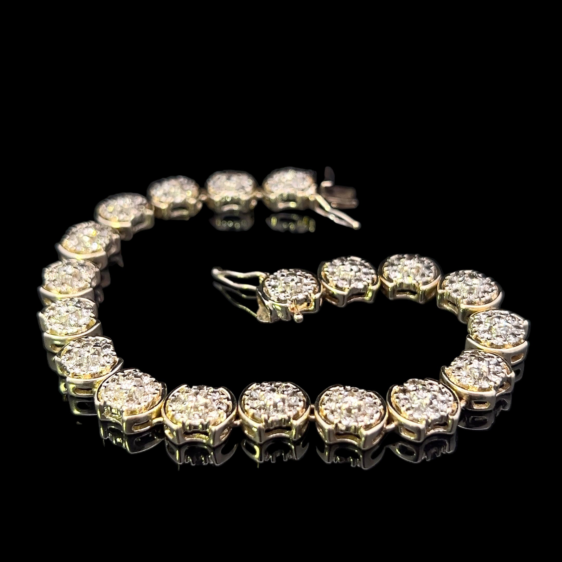 Shianna 14K Two-Tone 19-Link Diamond Bracelet – 1.35 CTW
