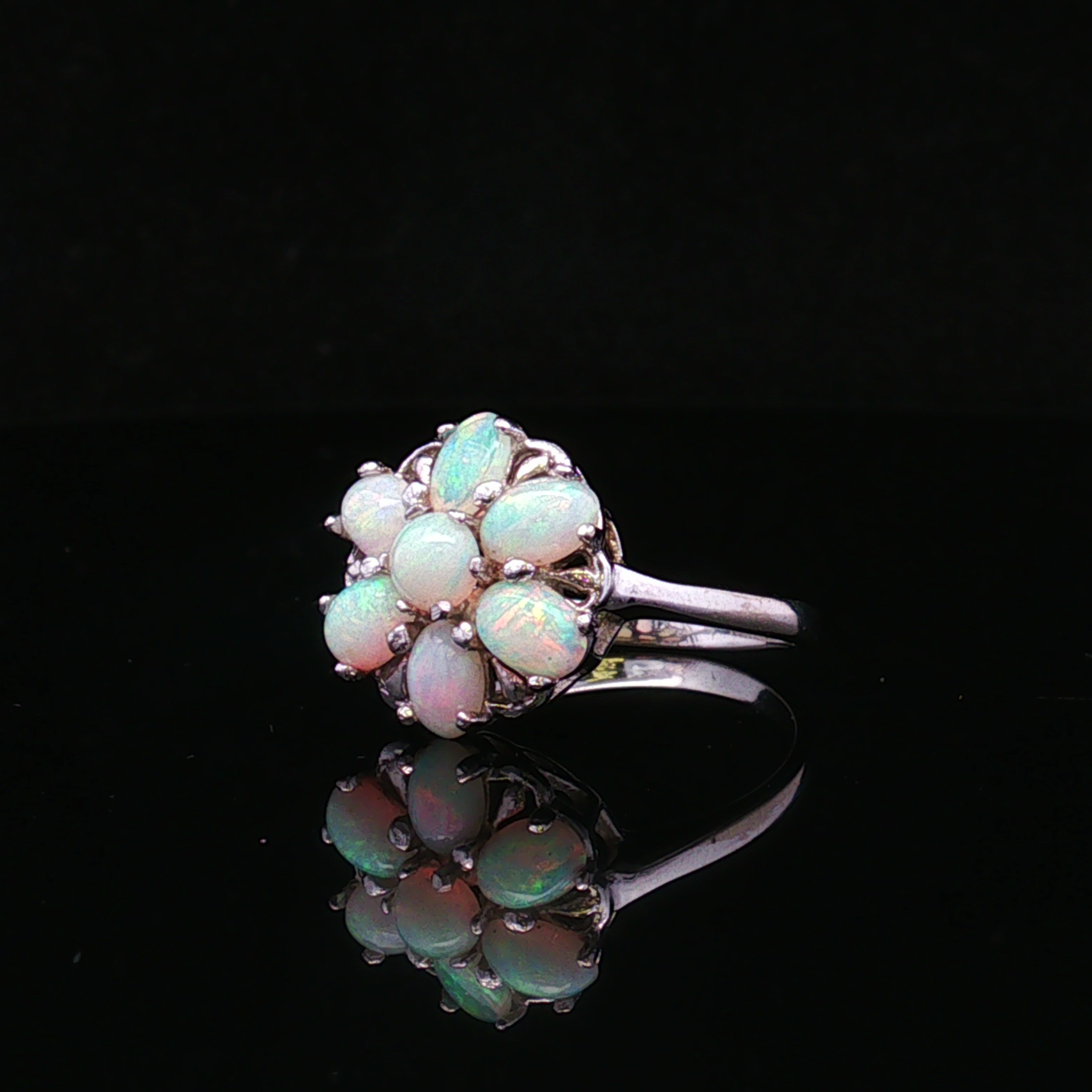 Embere 10KW 1.10 CTW Oval & Round Opal Ring