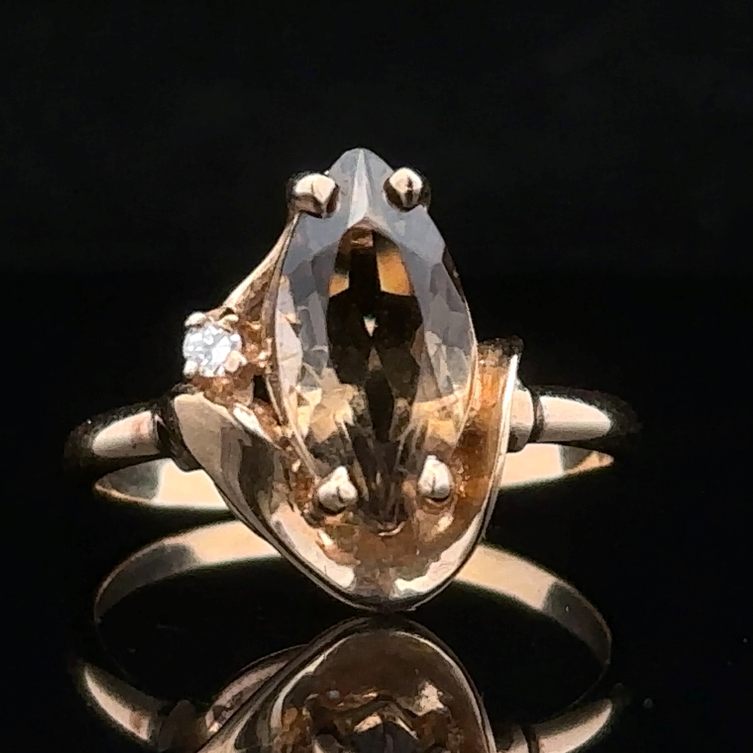 Camille Art Deco Smoky Quartz